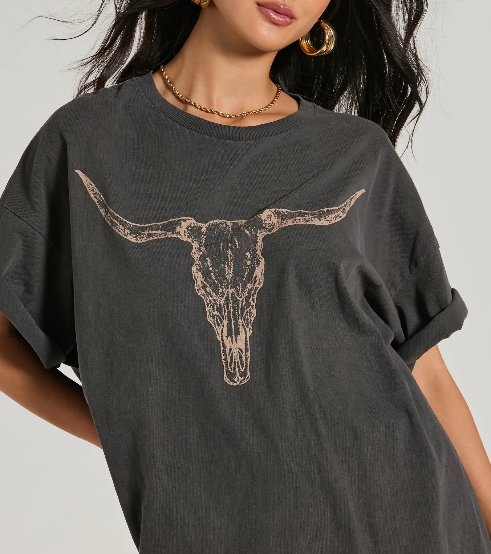 Ultimate Cowgirl Chic Longhorn Graphic Tee