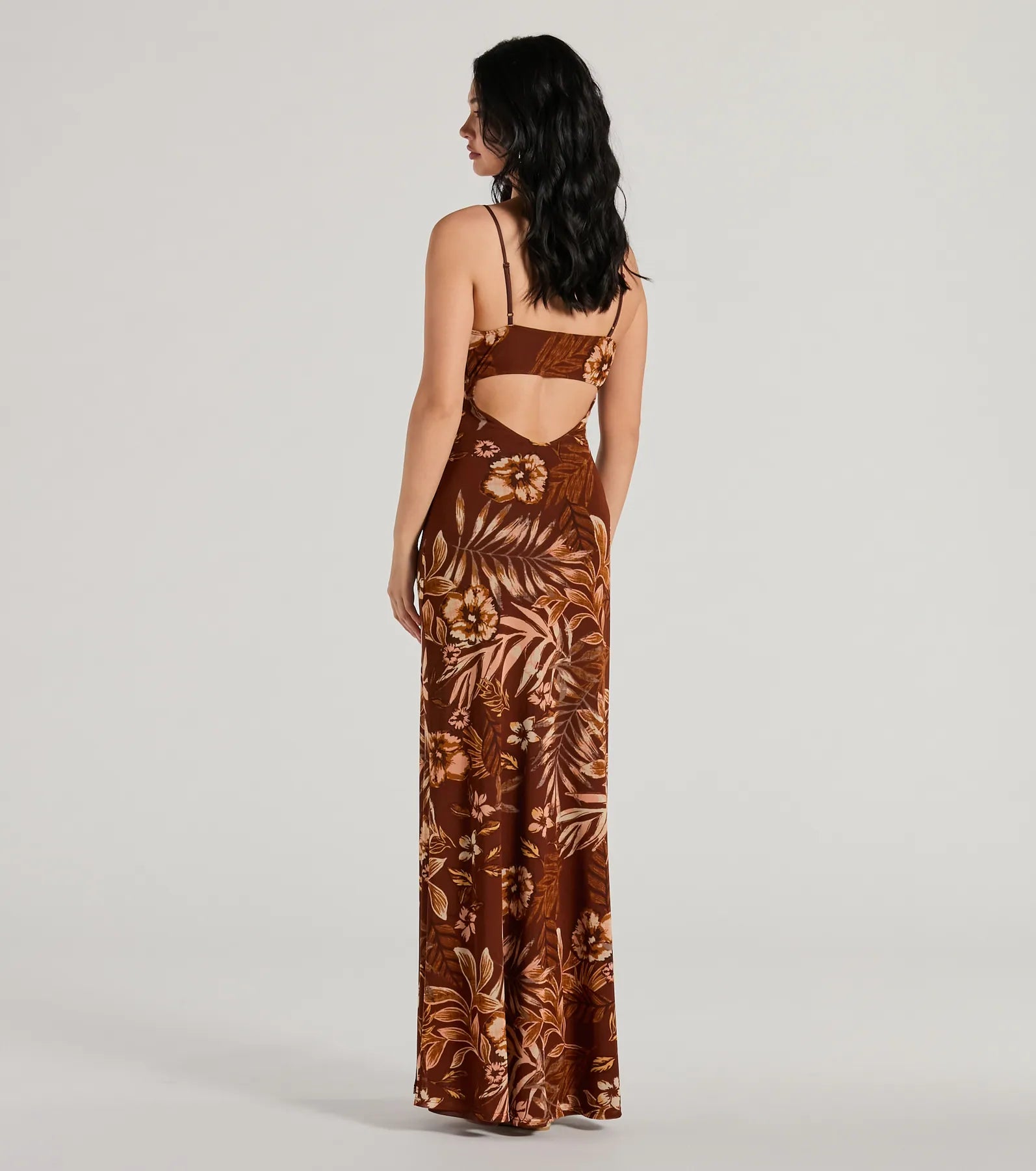 Ultimate Tropical Escape V-Neck Maxi Dress with Cutout Back