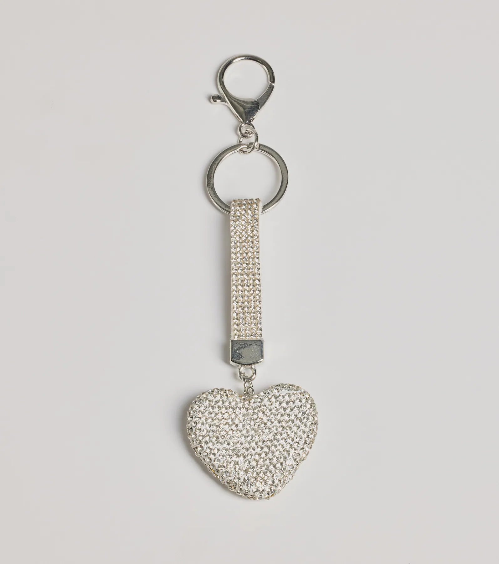 Premium Shimmering Rhinestone Heart Bag Charm - Ultimate Style Upgrade