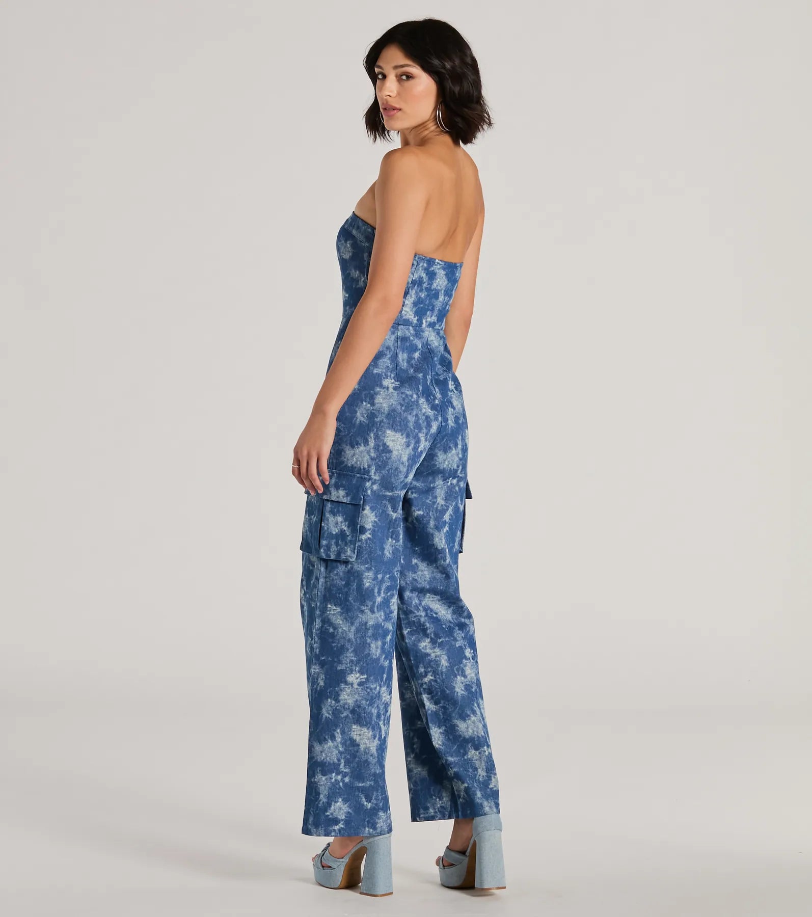 Ultimate Good Vibes Tie-Dye Strapless Jumpsuit