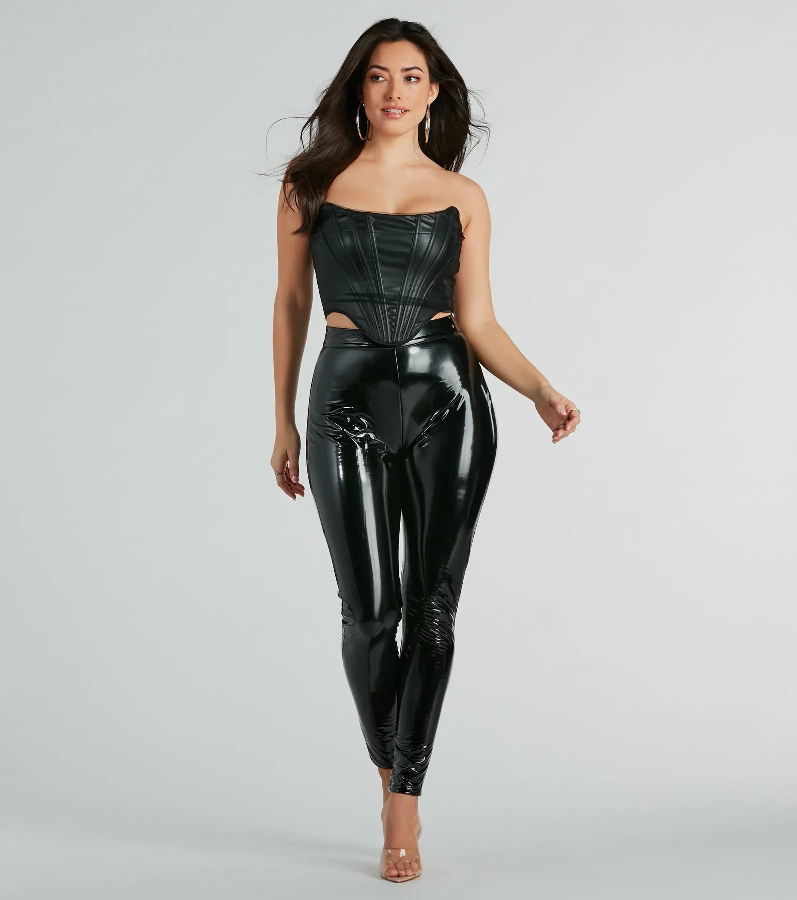 Ultimate Baddie Era High-Shine Faux Leather Leggings