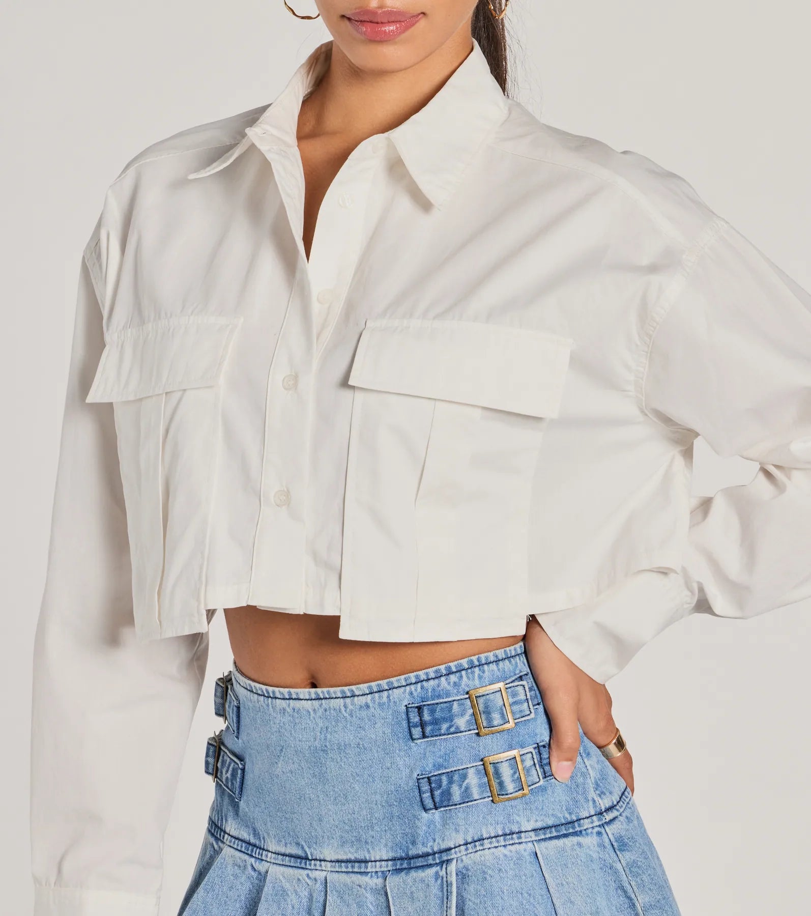 Premium Chic Long Sleeve Crop Top for Every Occasion