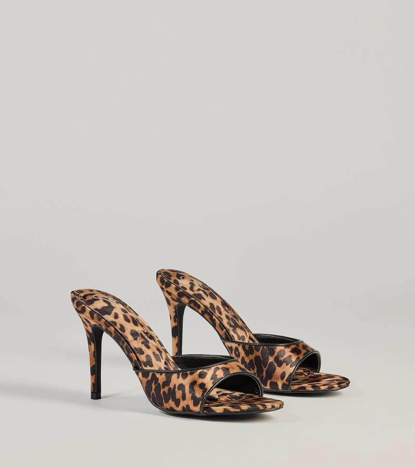 Ultimate Leopard Satin Stiletto Mules - Ever So Fierce