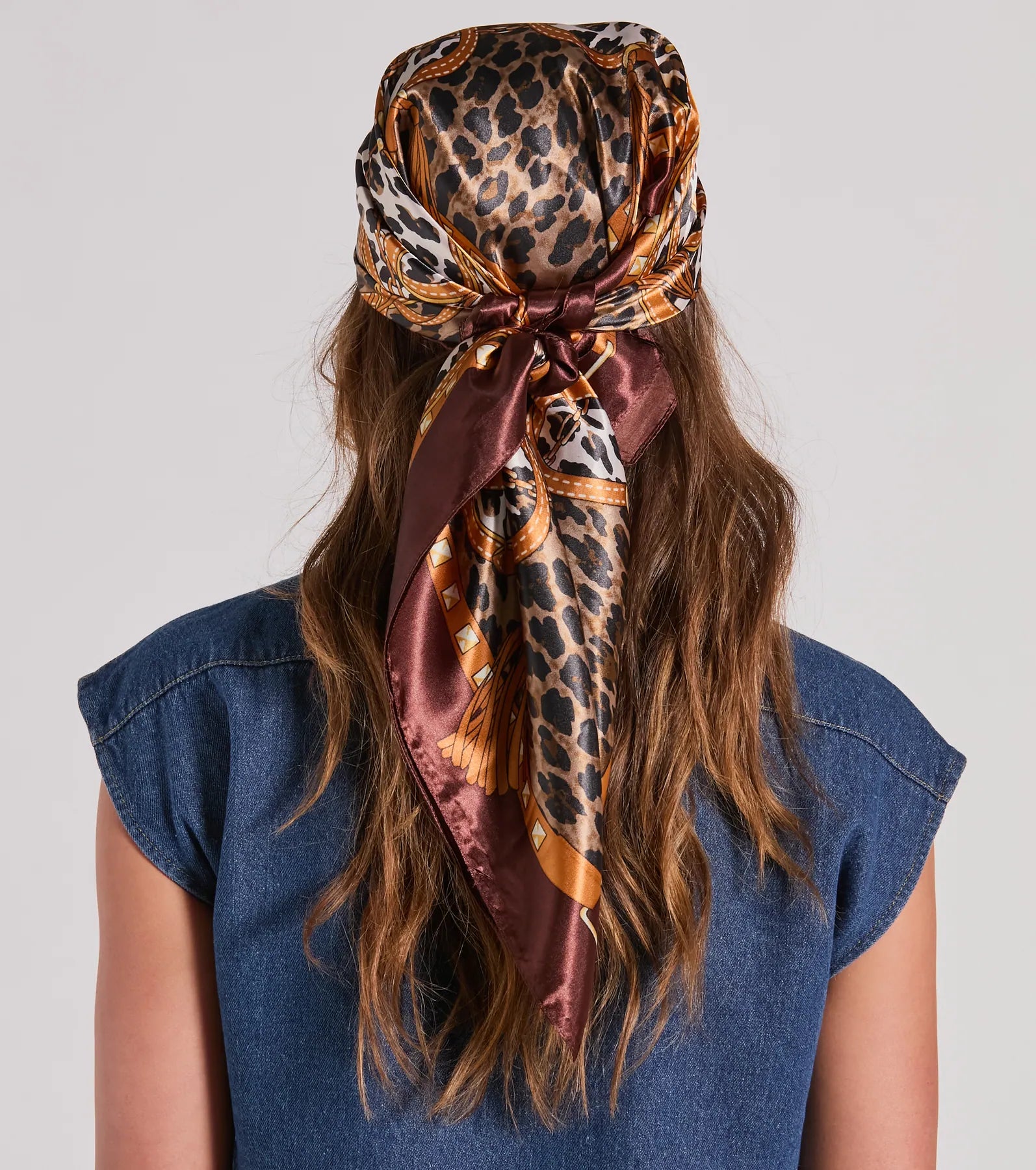 Ultimate Sassy Chic Leopard Rope Satin Scarf - Premium Style Upgrade