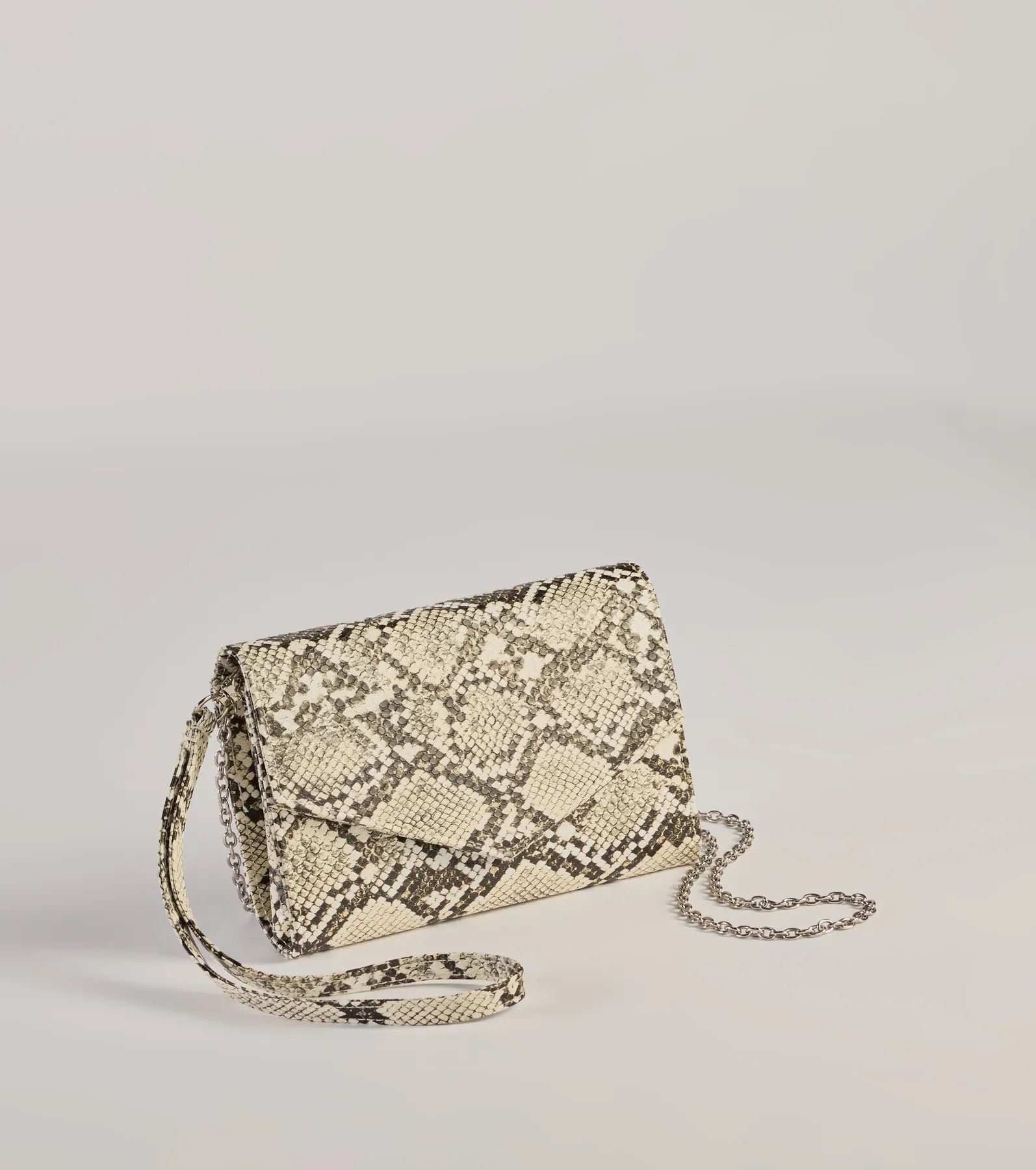 Premium Faux Snake Print Wristlet - Ultimate Style Companion