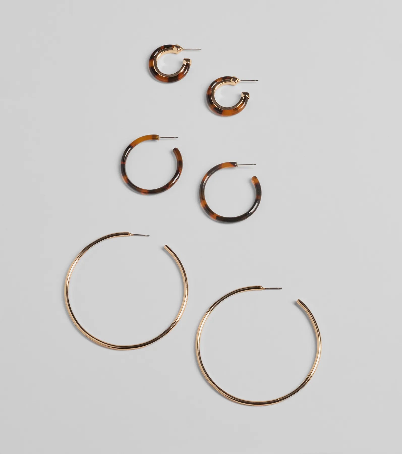 Ultimate Tortoise Hoop Earrings Trio - Premium Set