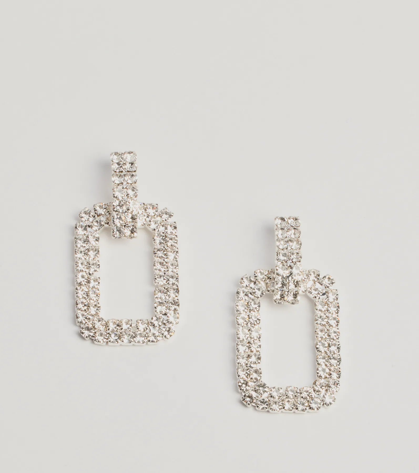 Premium Sparkle Rhinestone Door-Knocker Earrings