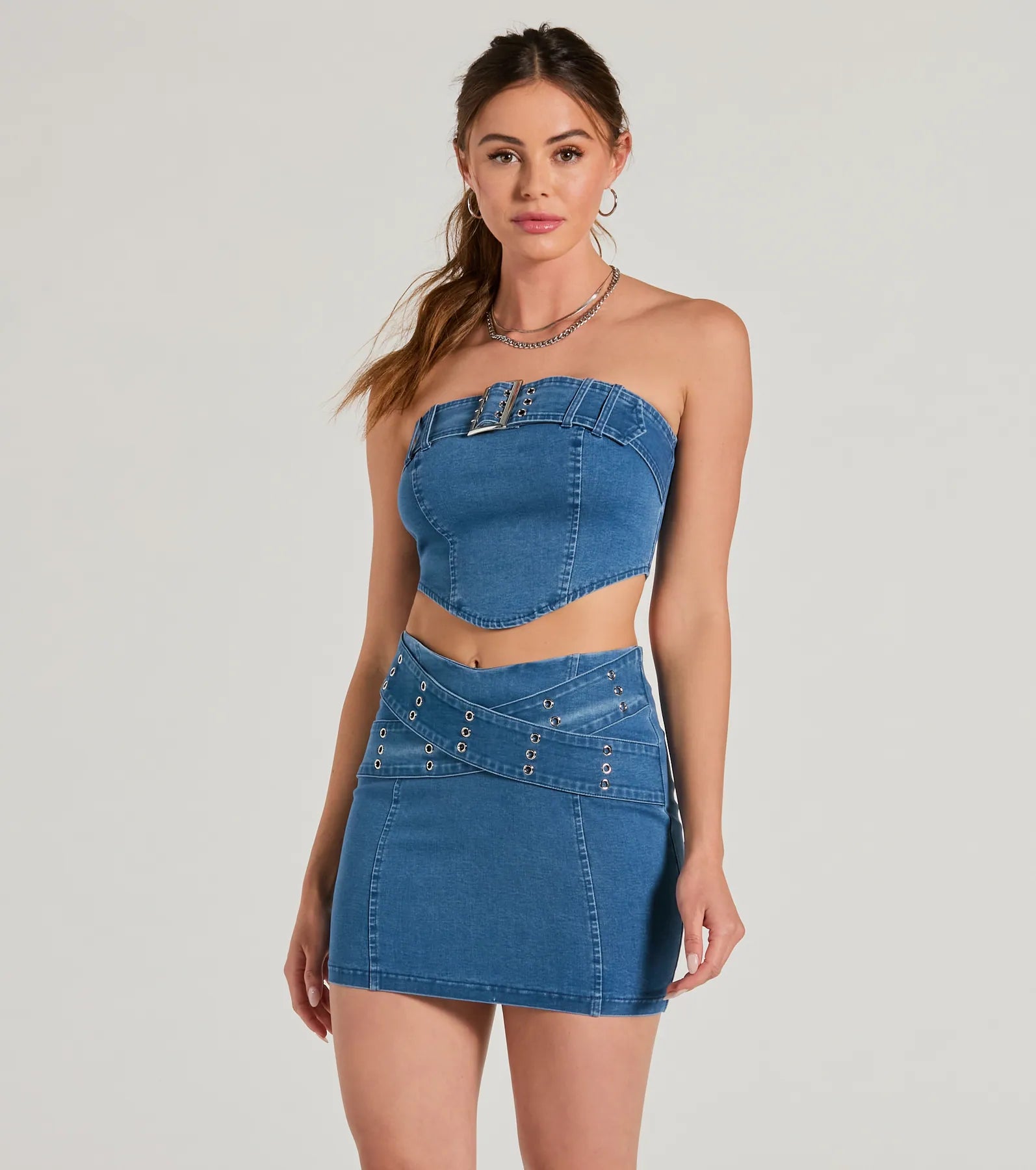 Premium Daily Vibe Strapless Denim Crop Top - Ultimate Style Upgrade