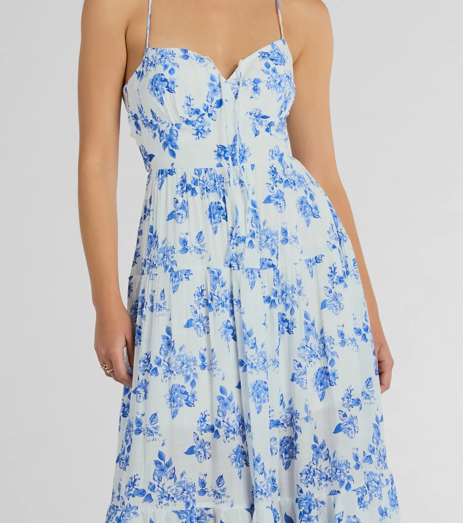 Ultimate Charm Floral Tie-Back Maxi Dress | Lightweight & Stylish