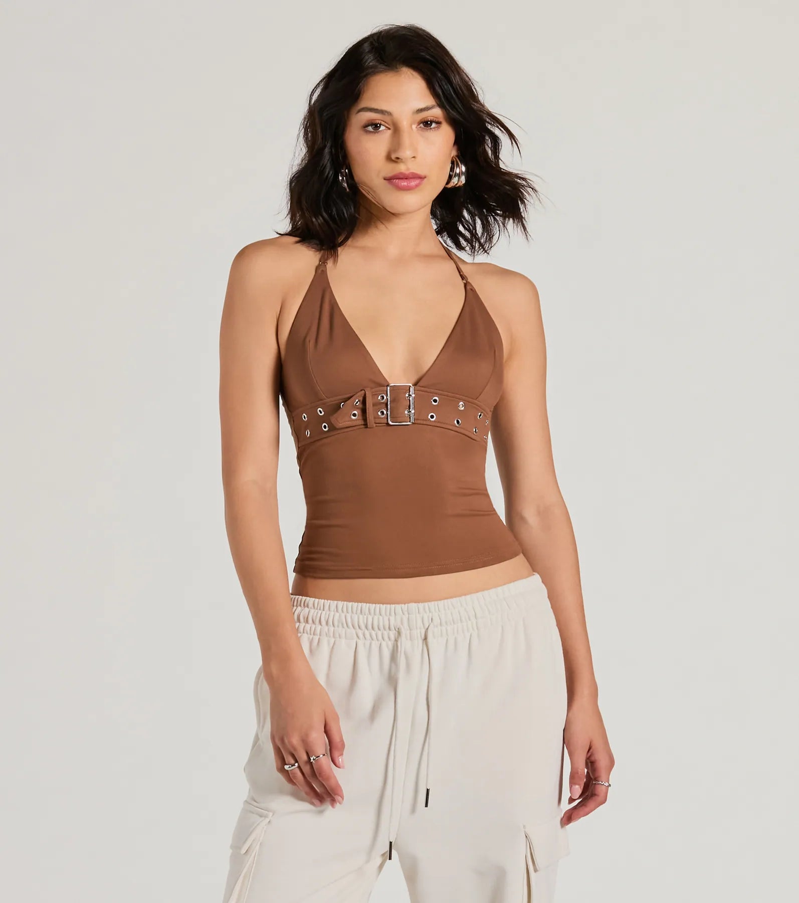 Premium Halter V-Neck Crop Top - Ultimate Summer Style