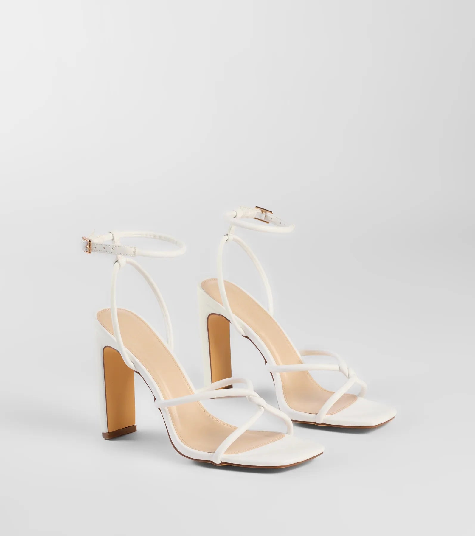 Premium So Elegant Twist Strappy Block Heels - Ultimate Style Upgrade