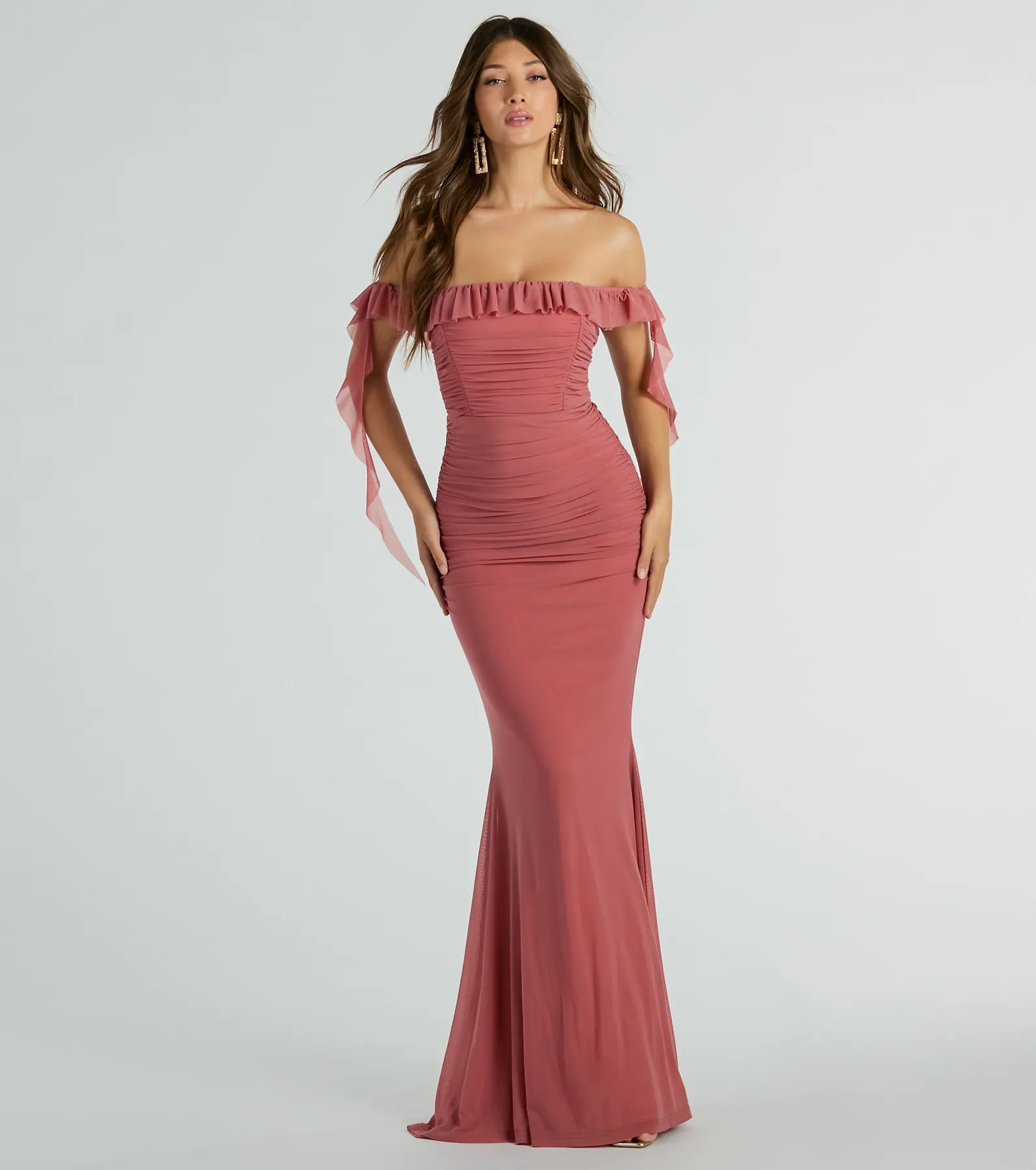 Premium Deyna Off-The-Shoulder Mermaid Gown