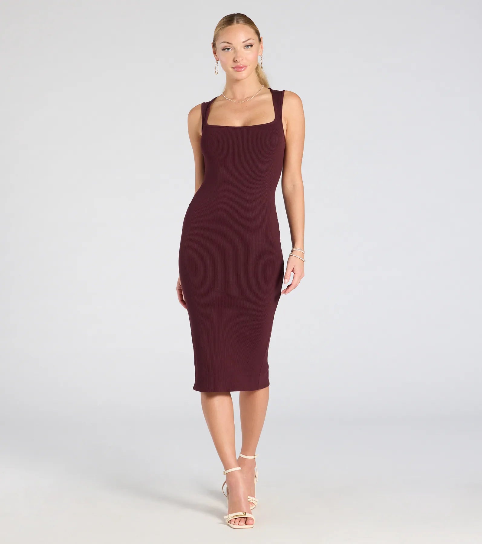 Premium Contemporary Sleek Bodycon Midi Dress - Ultimate Style Upgrade