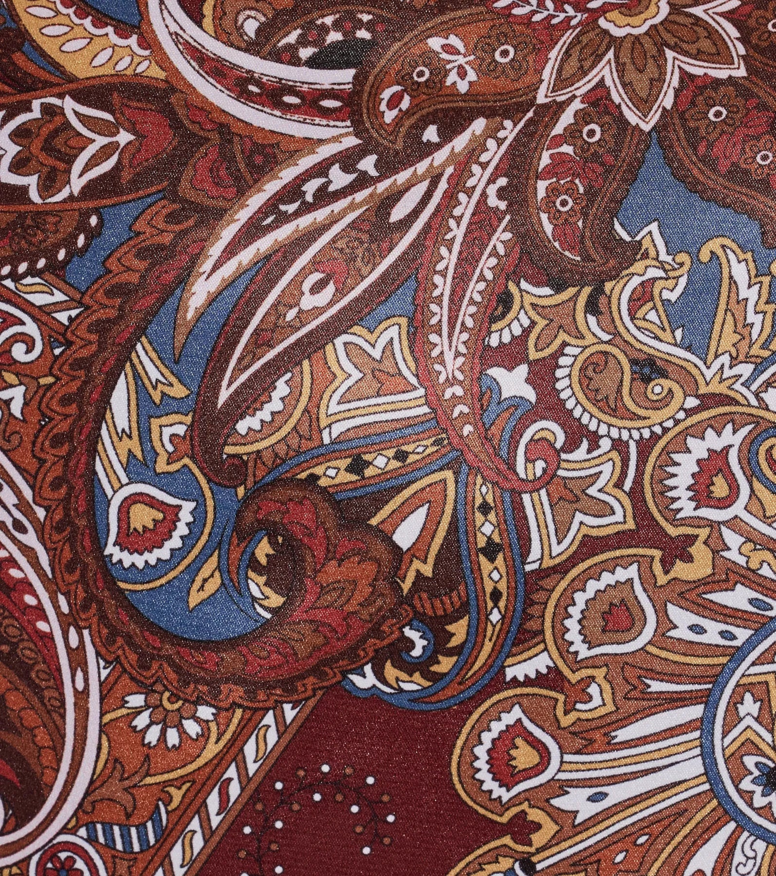 Ultimate Sangria Sunset Paisley Satin Crop Top