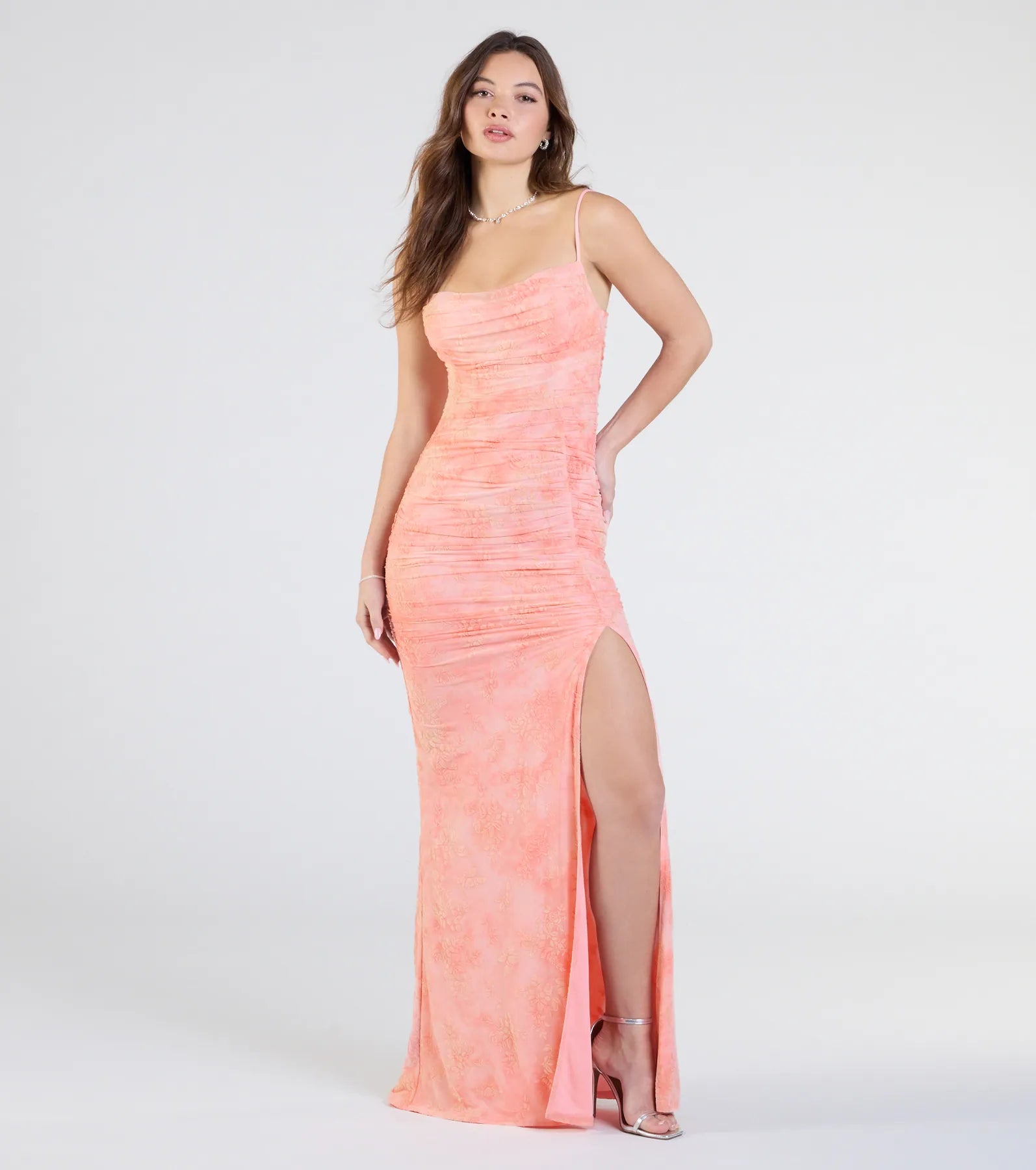 Premium Kristina Floral Velvet Elegant Formal Dress