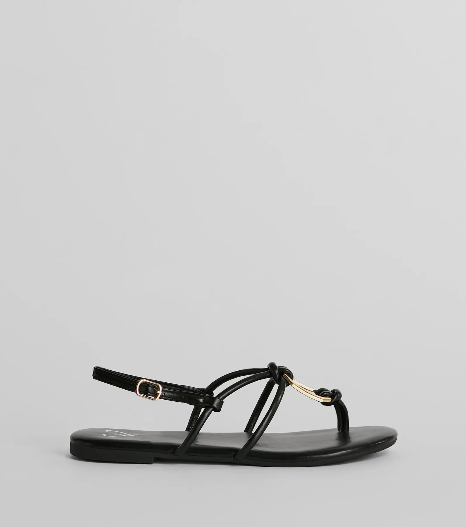 Premium Chic Strappy Charm Flat Sandals - Ultimate Summer Style