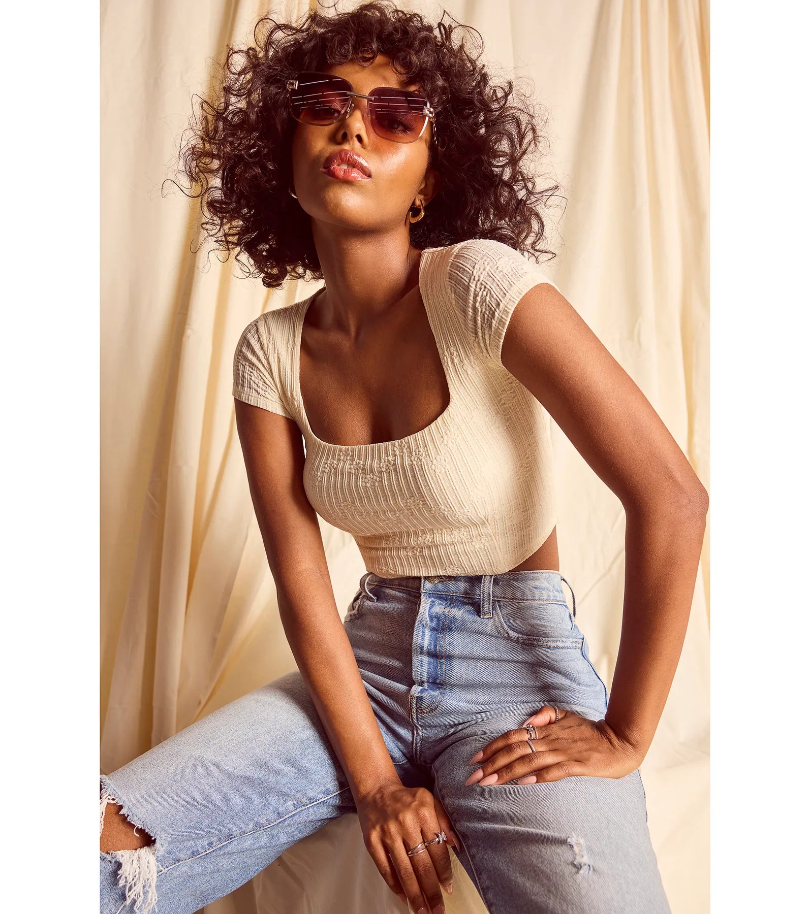 Premium Vision Chain-Link Trim Sunglasses – Ultimate Style Upgrade