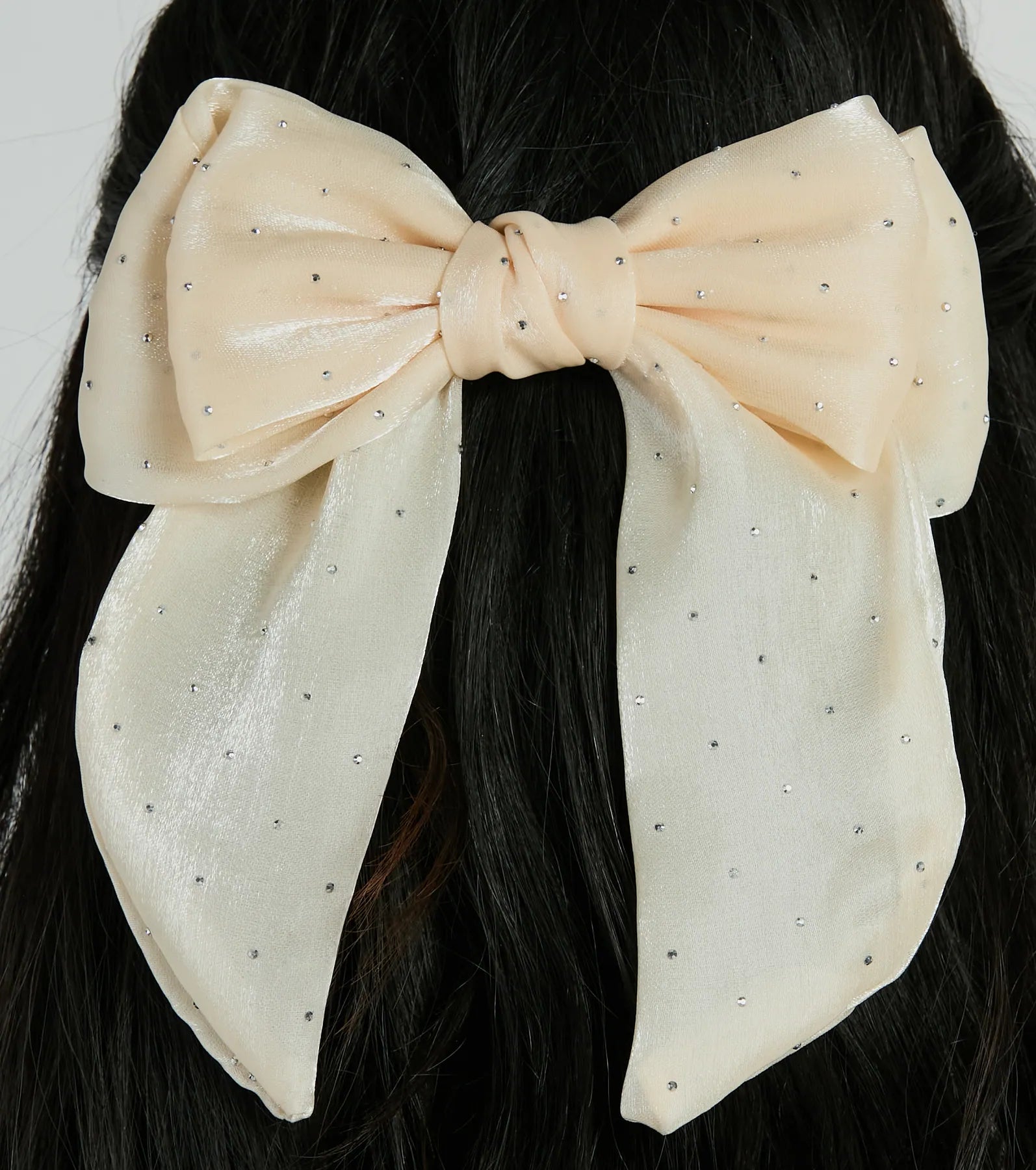 Premium Rhinestone Glam Hair Bow Barrette - Ultimate Style Upgrade