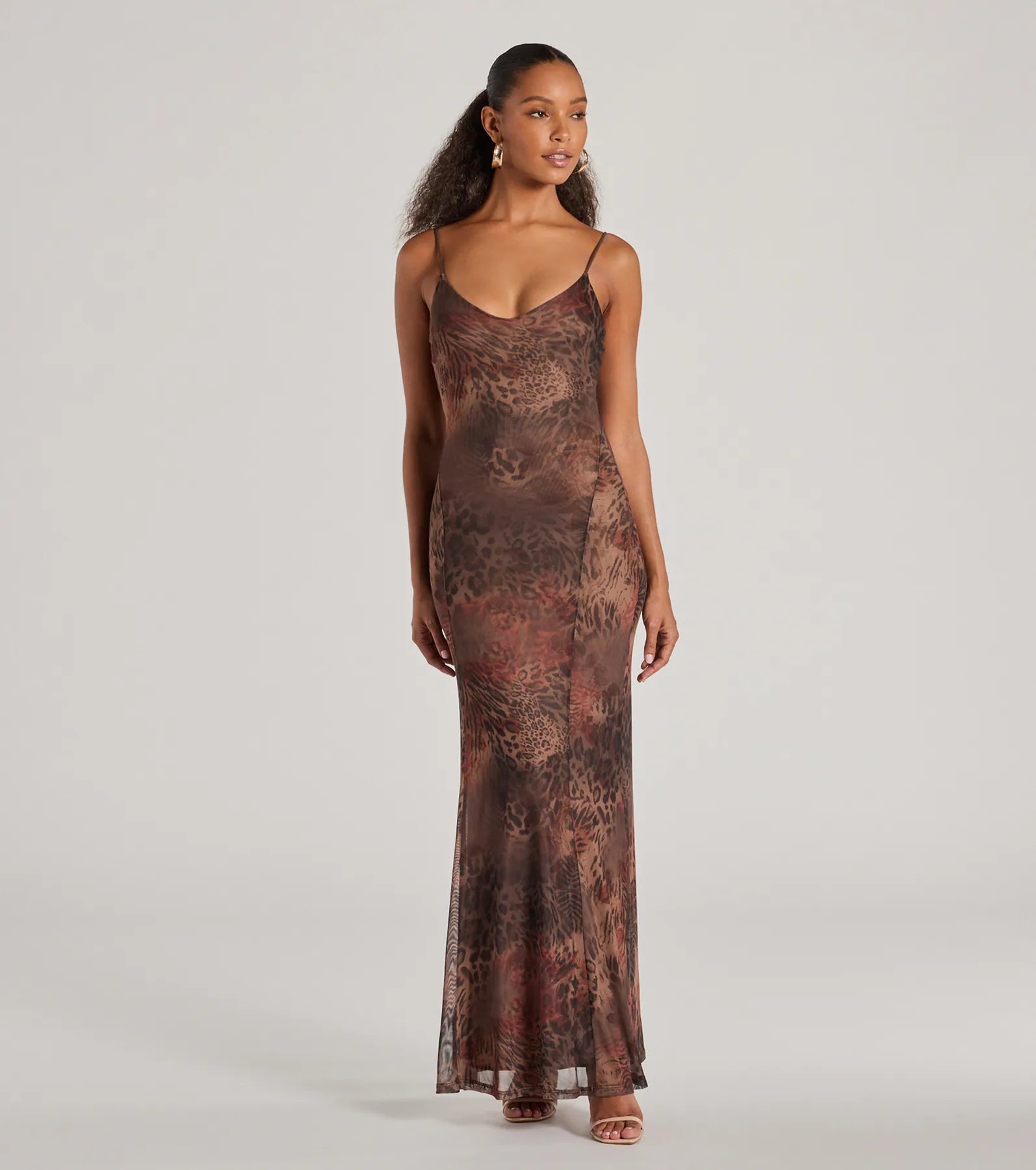 Ultimate Fierce Allure Leopard Print Maxi Dress