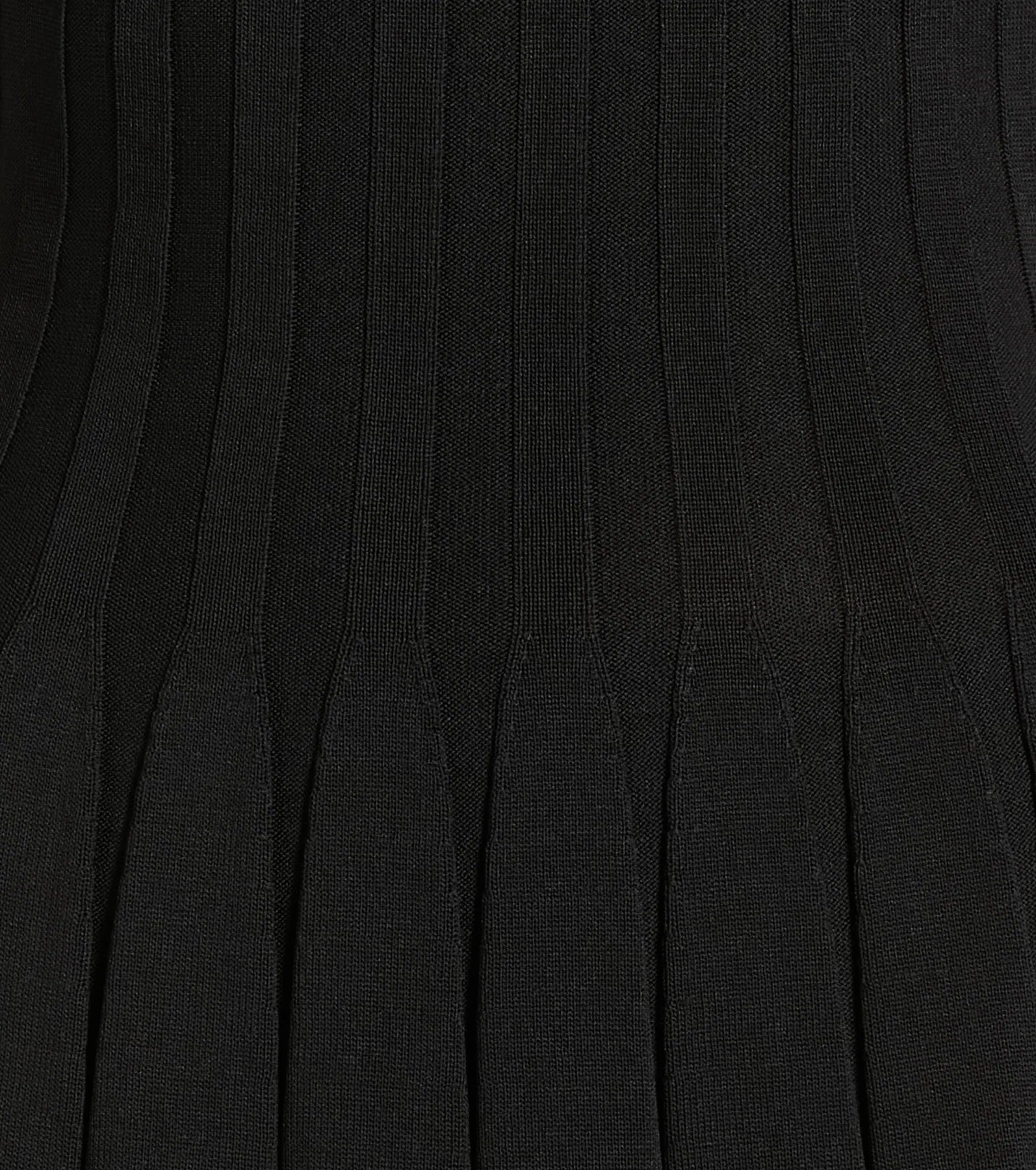 Ultimate Radiant Cutie Halter Rib Knit Skater Mini Dress