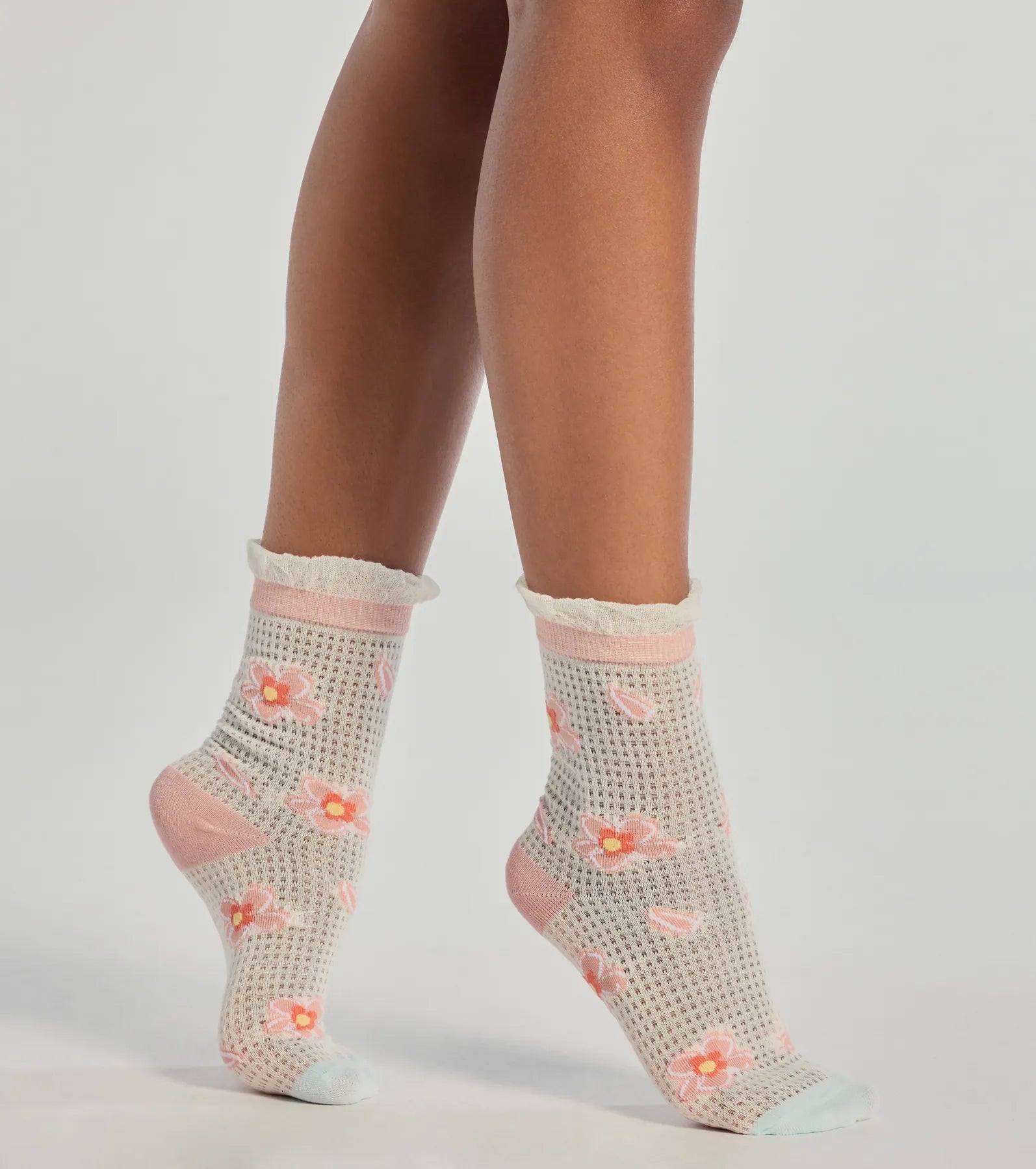 Premium Floral Charm Sock Trio - Ultimate Comfort Set