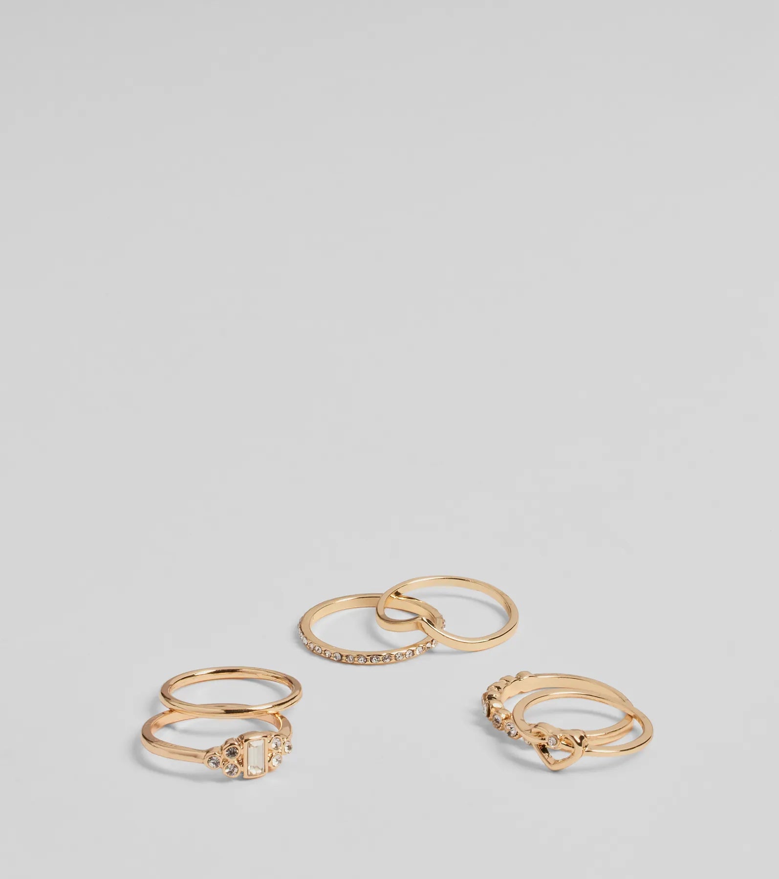 Ultimate Glam Dainty Multi-Ring Pack - Elevate Your Style