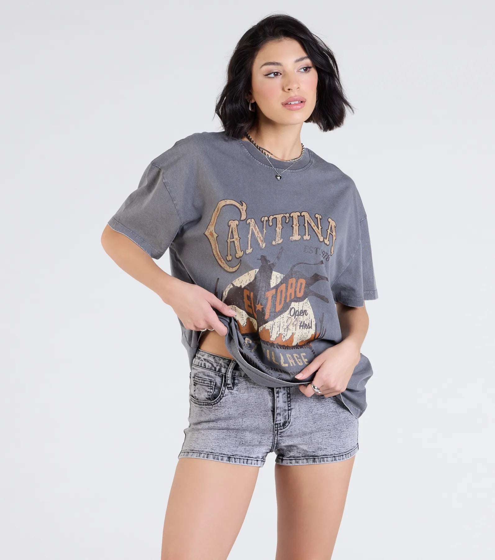 Premium Wild & Free Oversized Graphic Tee - Ultimate Western Style