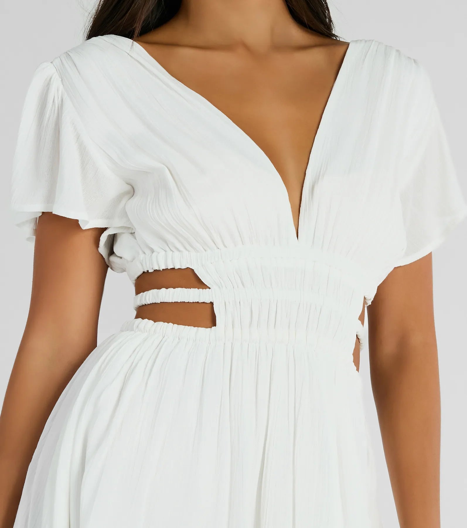 Ultimate Allure V-Neck Cutout Skater Dress