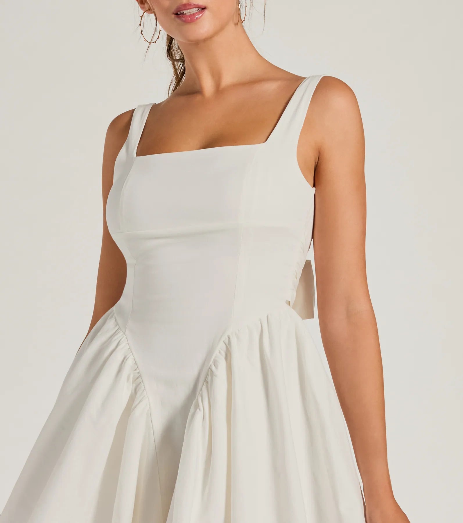 Ultimate Sweetheart Open Back Bow Skater Dress