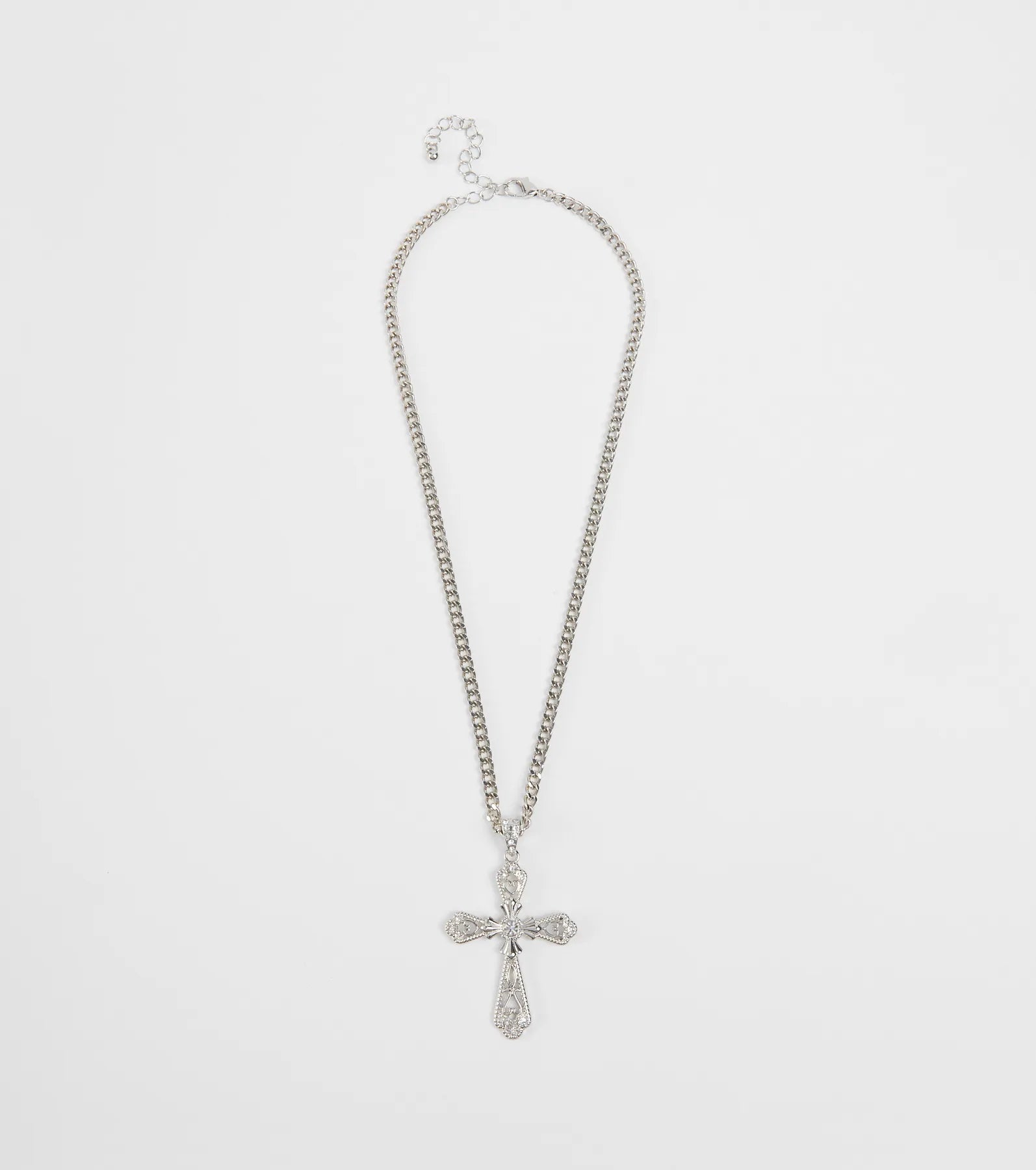 Premium Glam Cross Necklace - Simply Blessed Statement Piece