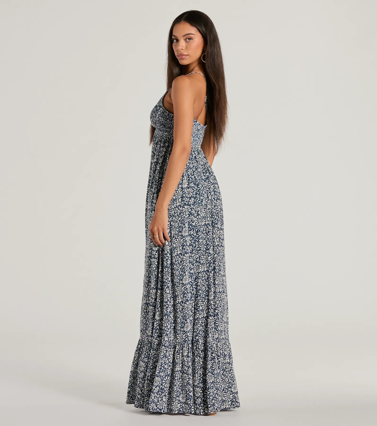 Premium Summer Stroll Floral Paisley Maxi Dress