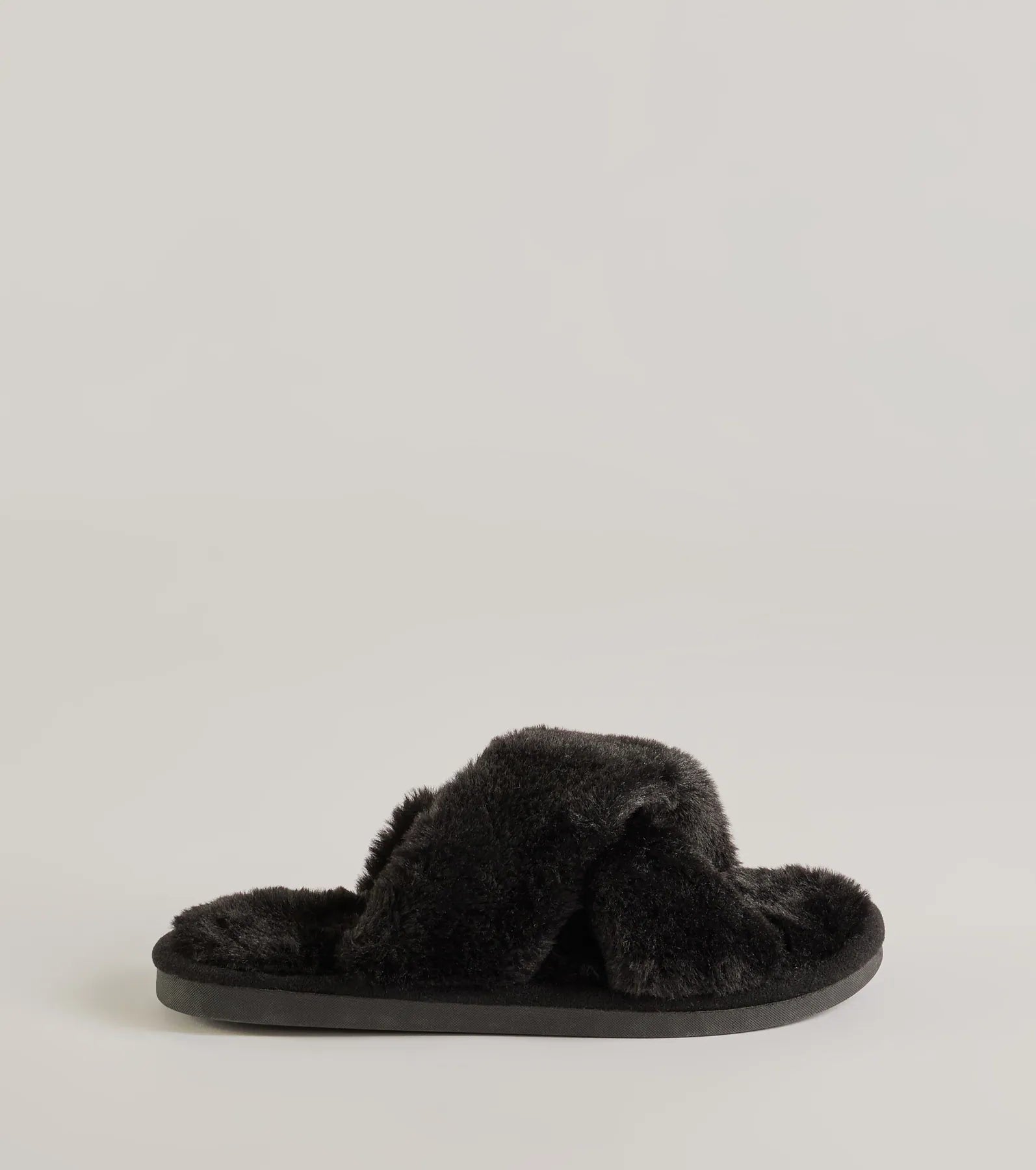 So Cozy Premium Faux Fur Criss-Cross Slides - Ultimate Comfort