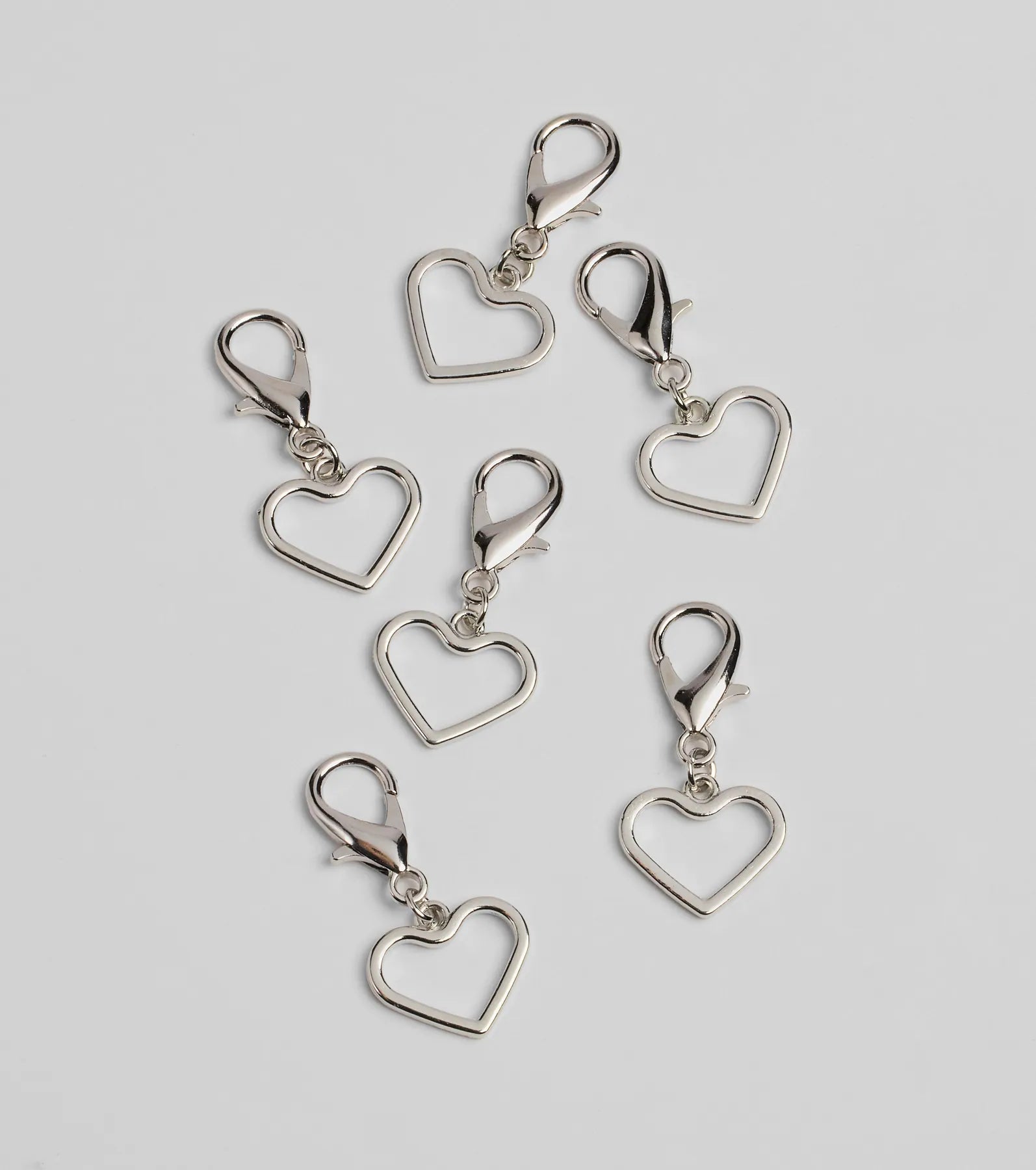 Ultimate Six-Piece Dainty Heart Shoe Charms - Upgrade Your Style