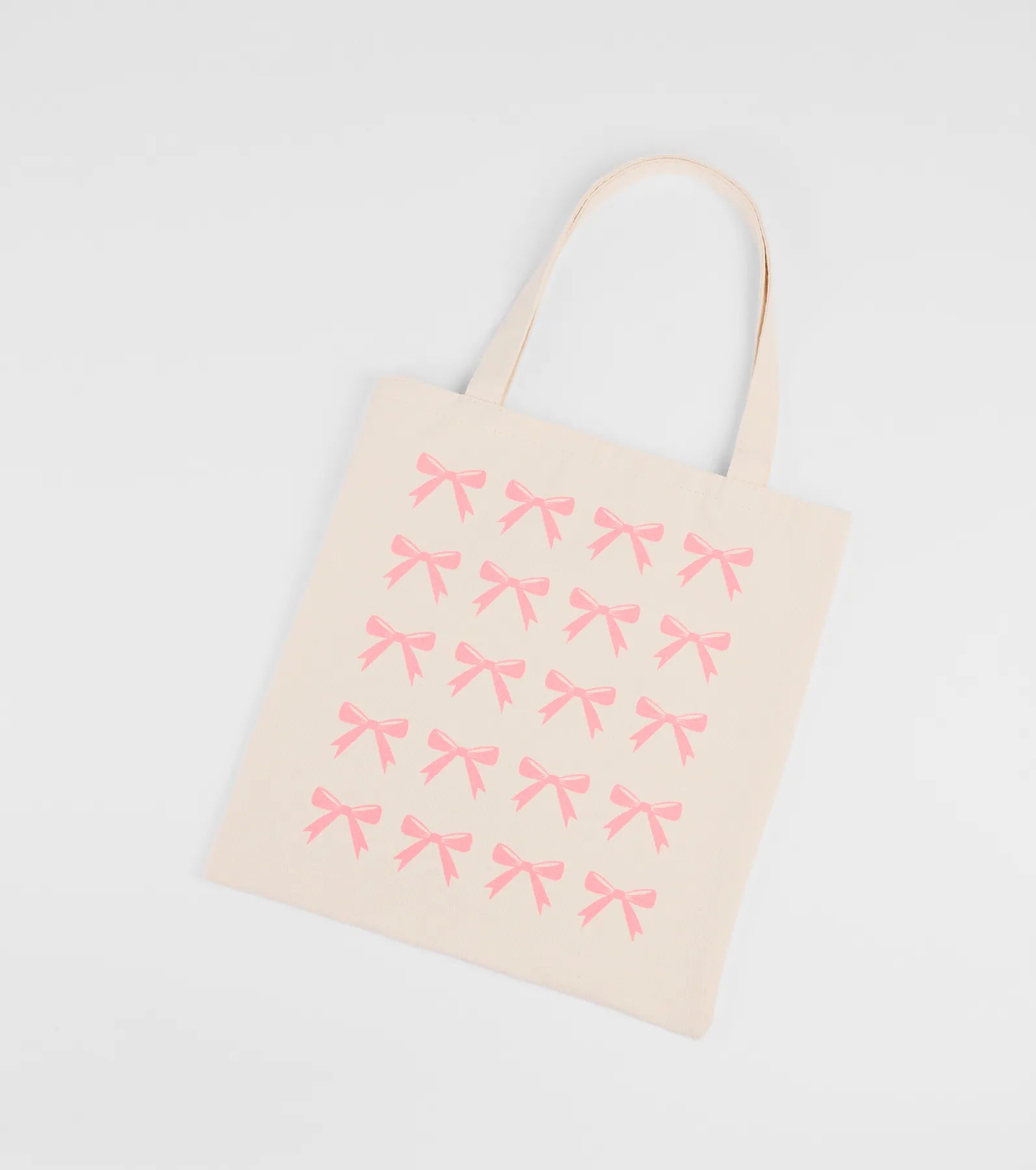 Premium Bow Graphic Canvas Tote Bag - Ultimate Style Upgrade