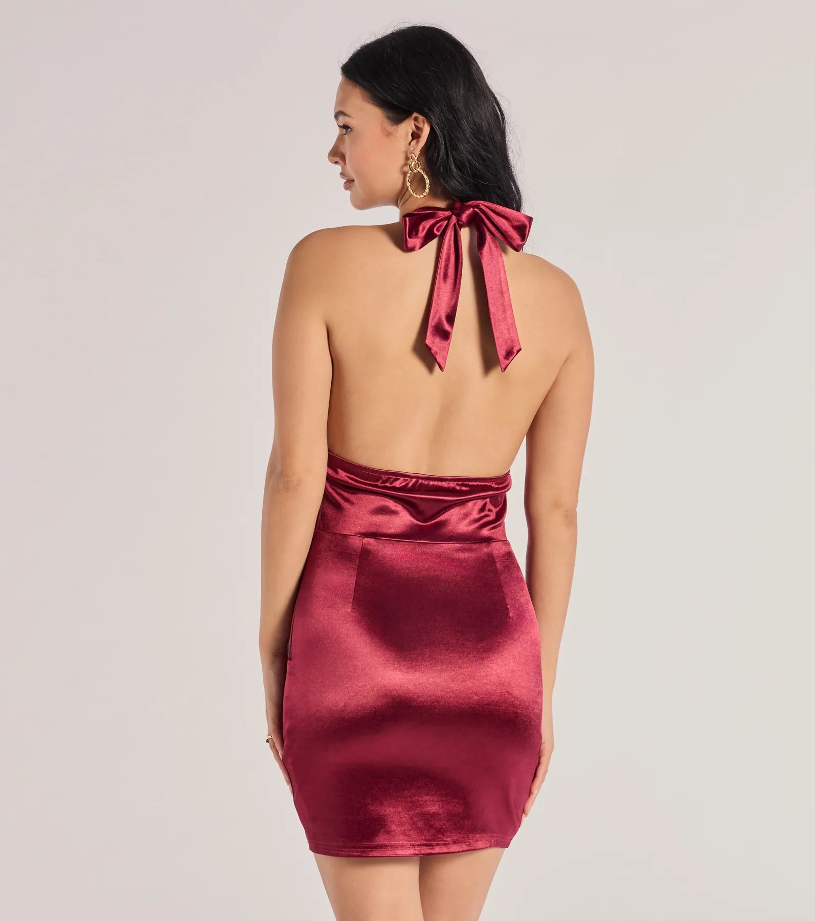 Ultimate Glam Satin Corset Mini Dress