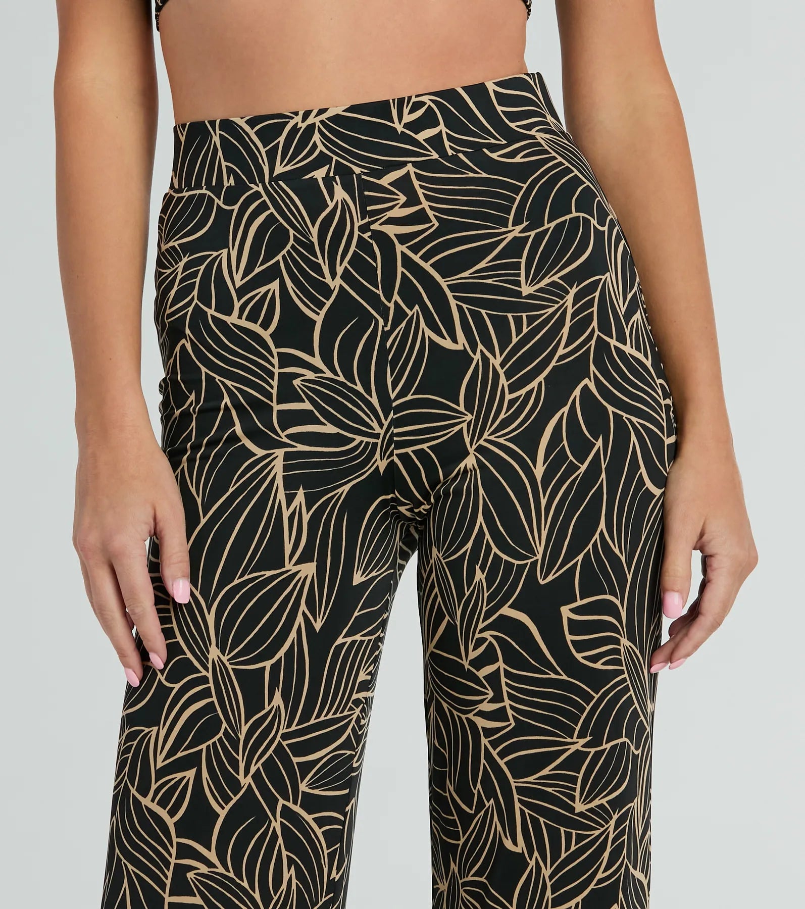 Premium Island Sun Tropical High-Rise Palazzo Pants