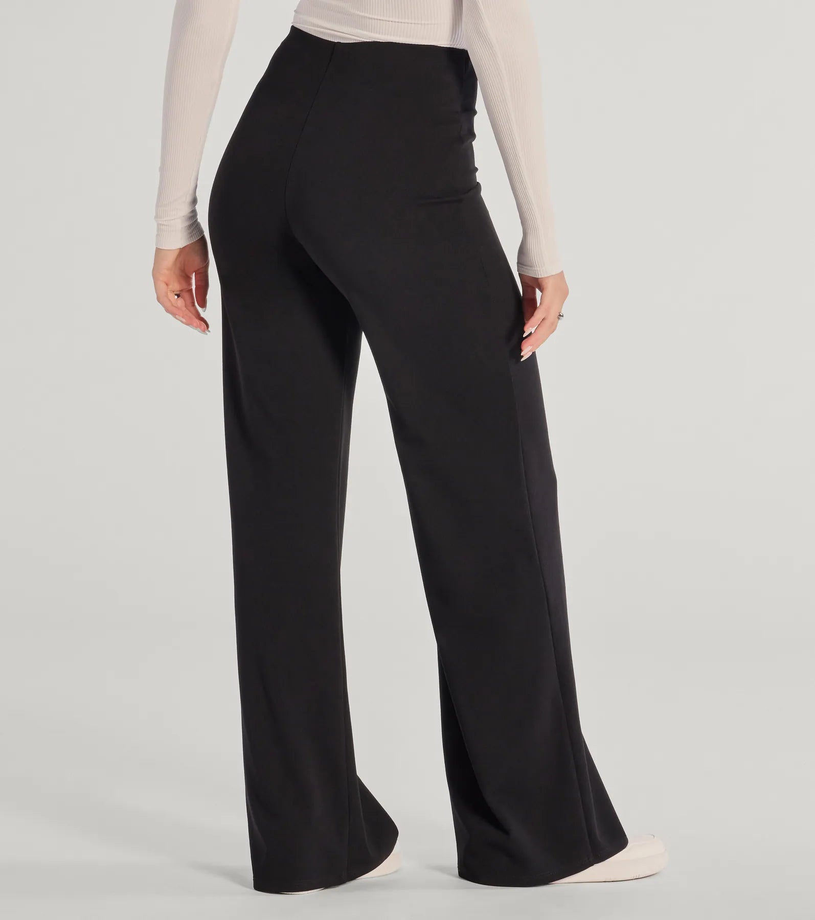 Ultimate Nine To Five Straight-Leg Crepe Trouser Pants