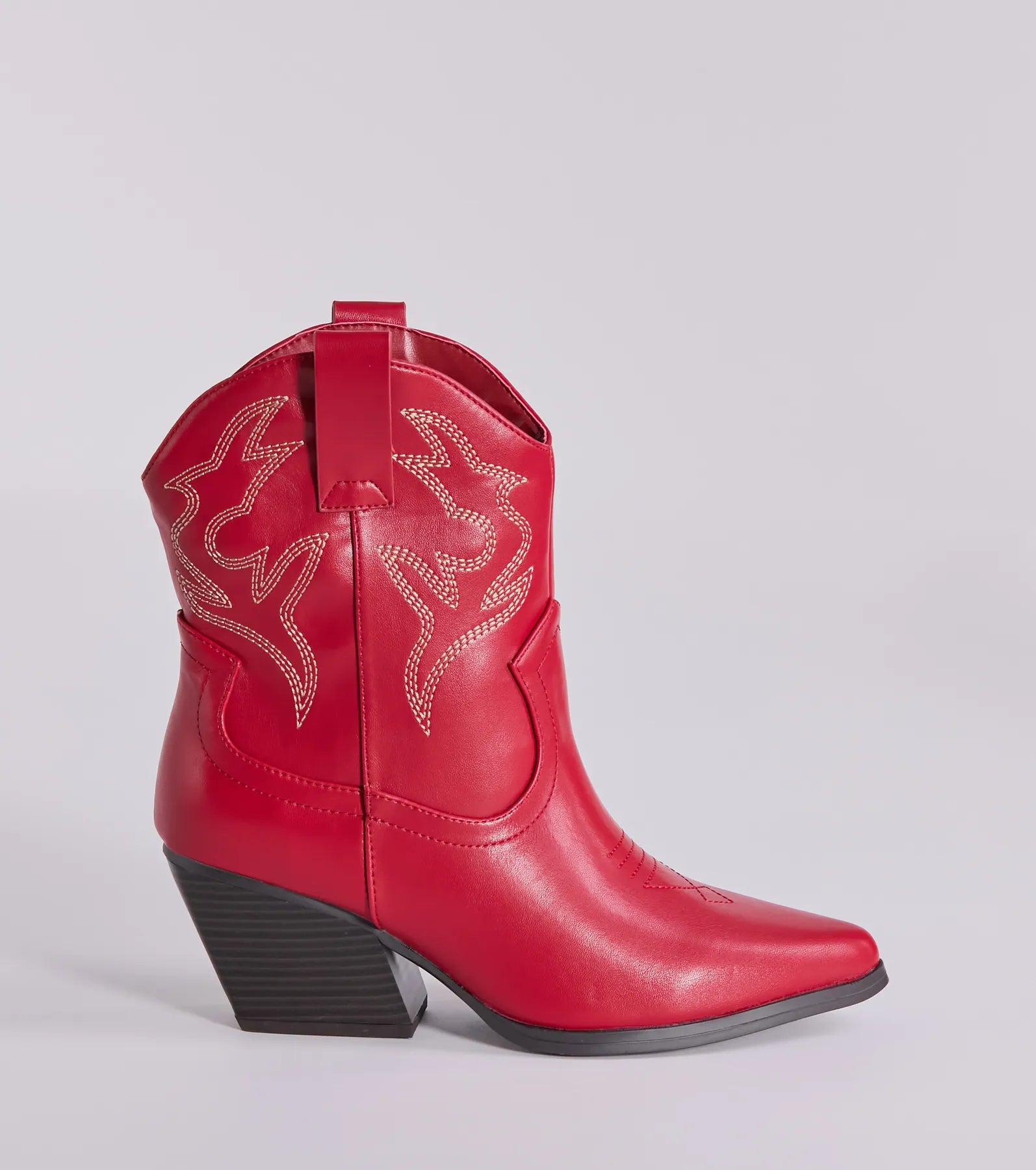 Premium Western-Inspired Faux Leather Booties