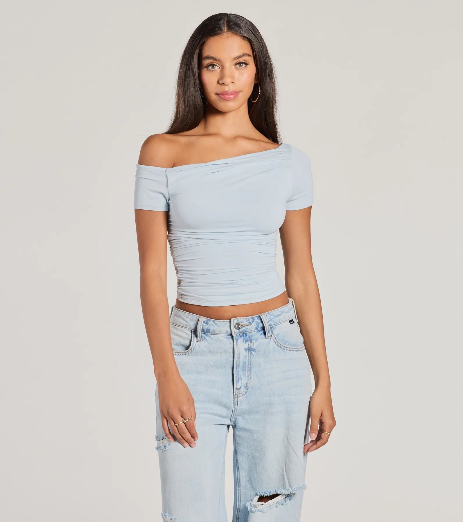 Ultimate Flawless Fit Off-The-Shoulder Knit Top