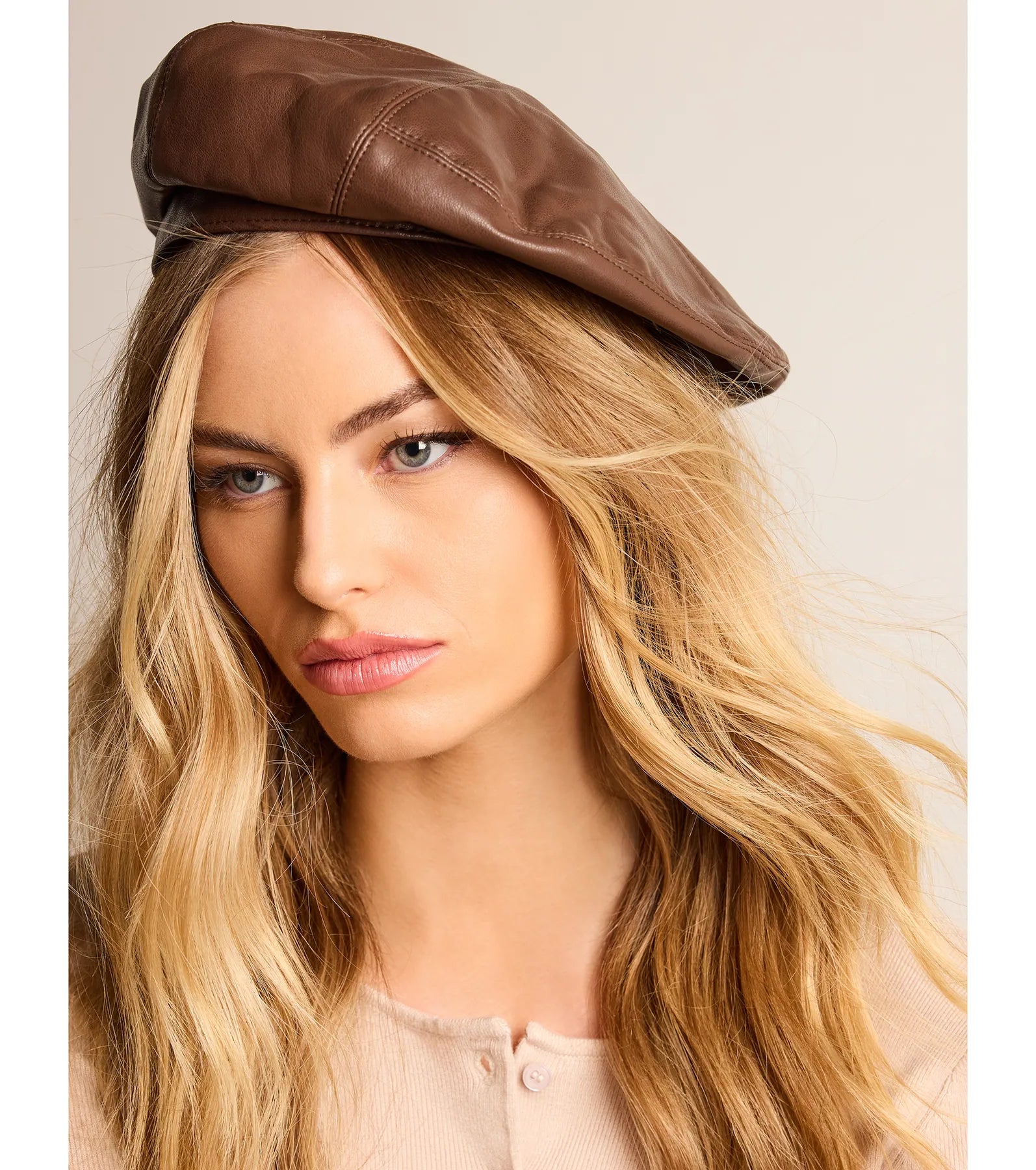 Ultimate Parisian Chic Faux Leather Beret