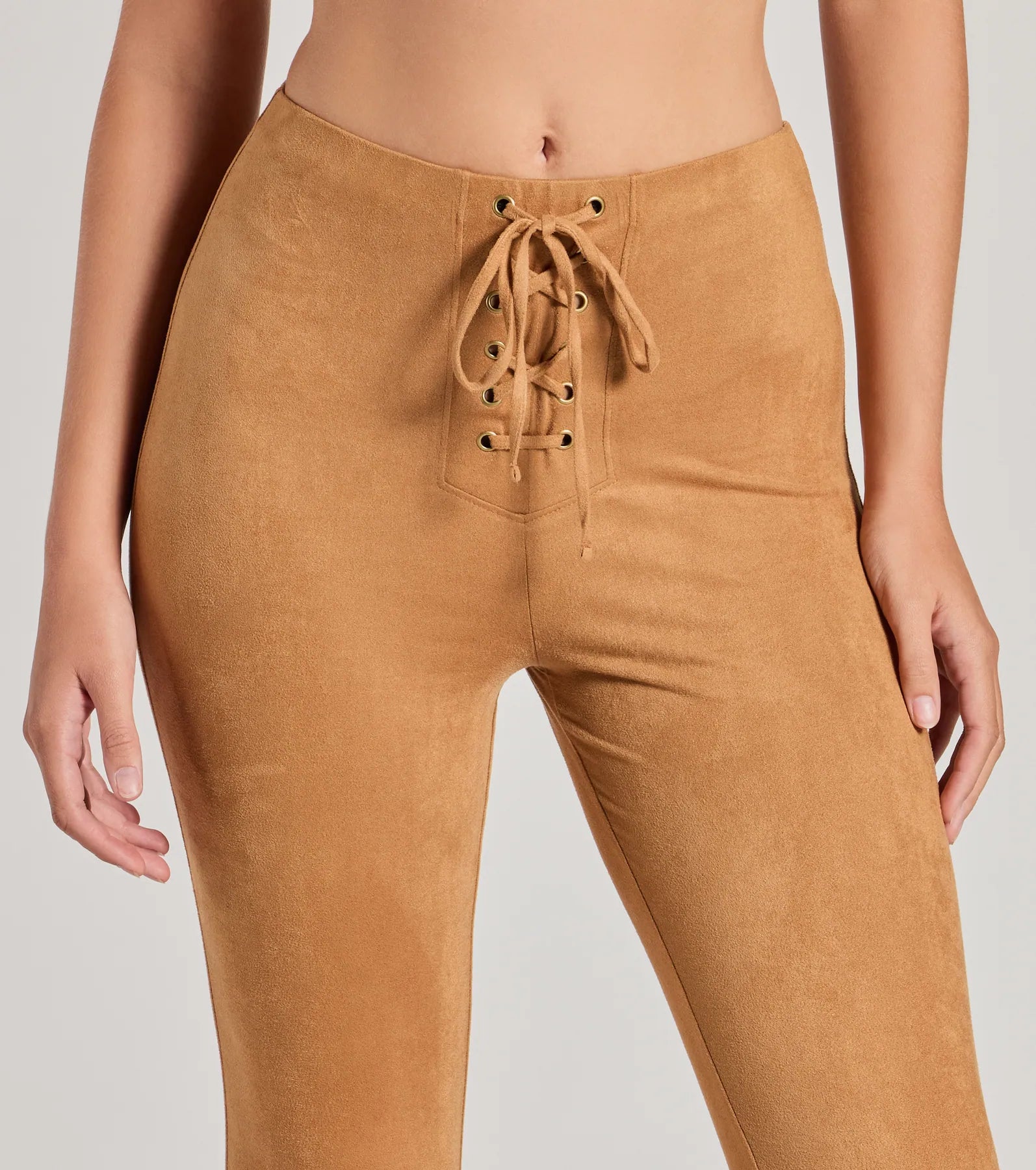 Ultimate Bohemian Babe Faux Suede Flare Pants - Festival Ready