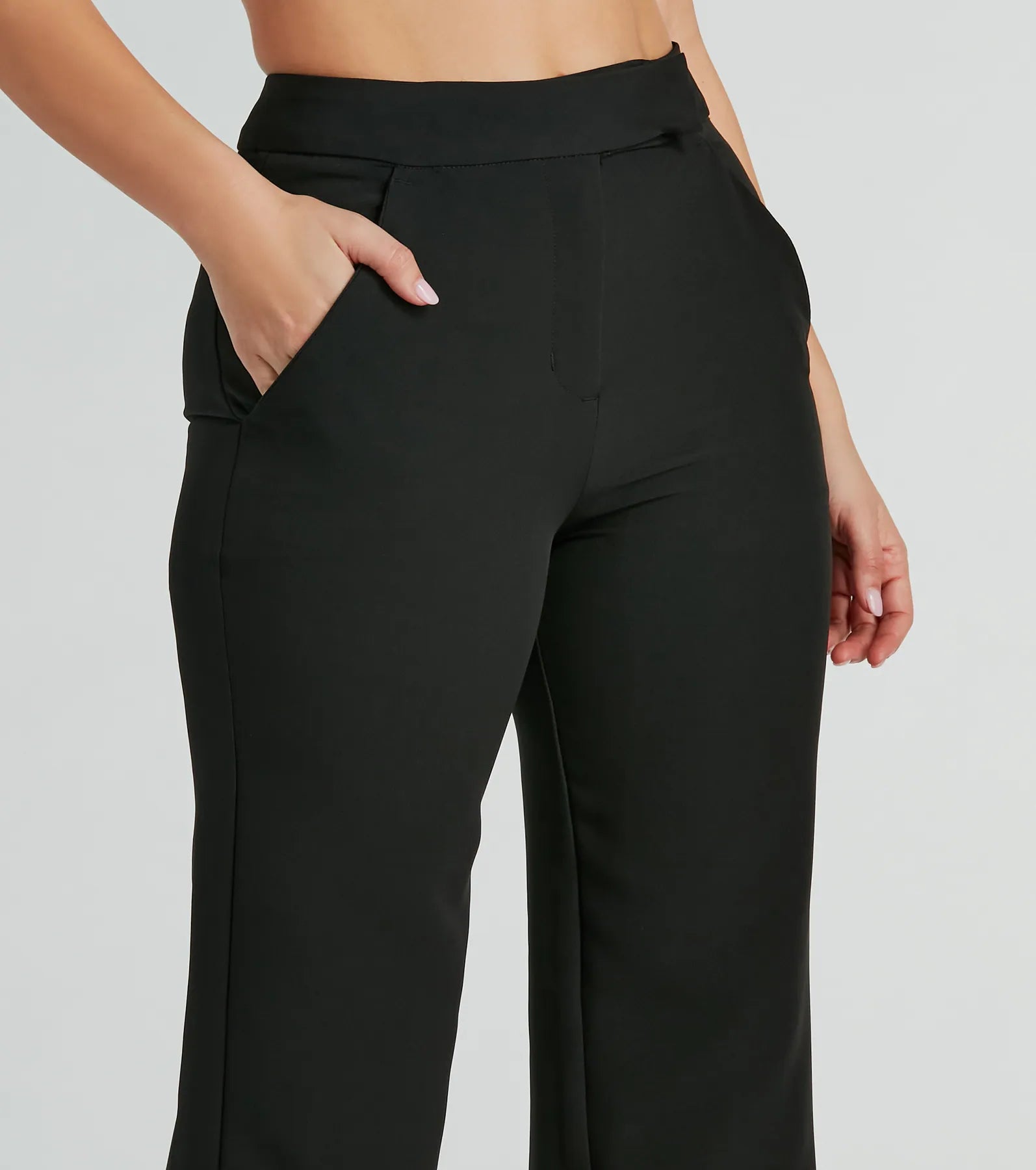 Ultimate Chic High Waist Straight-Leg Office Pants