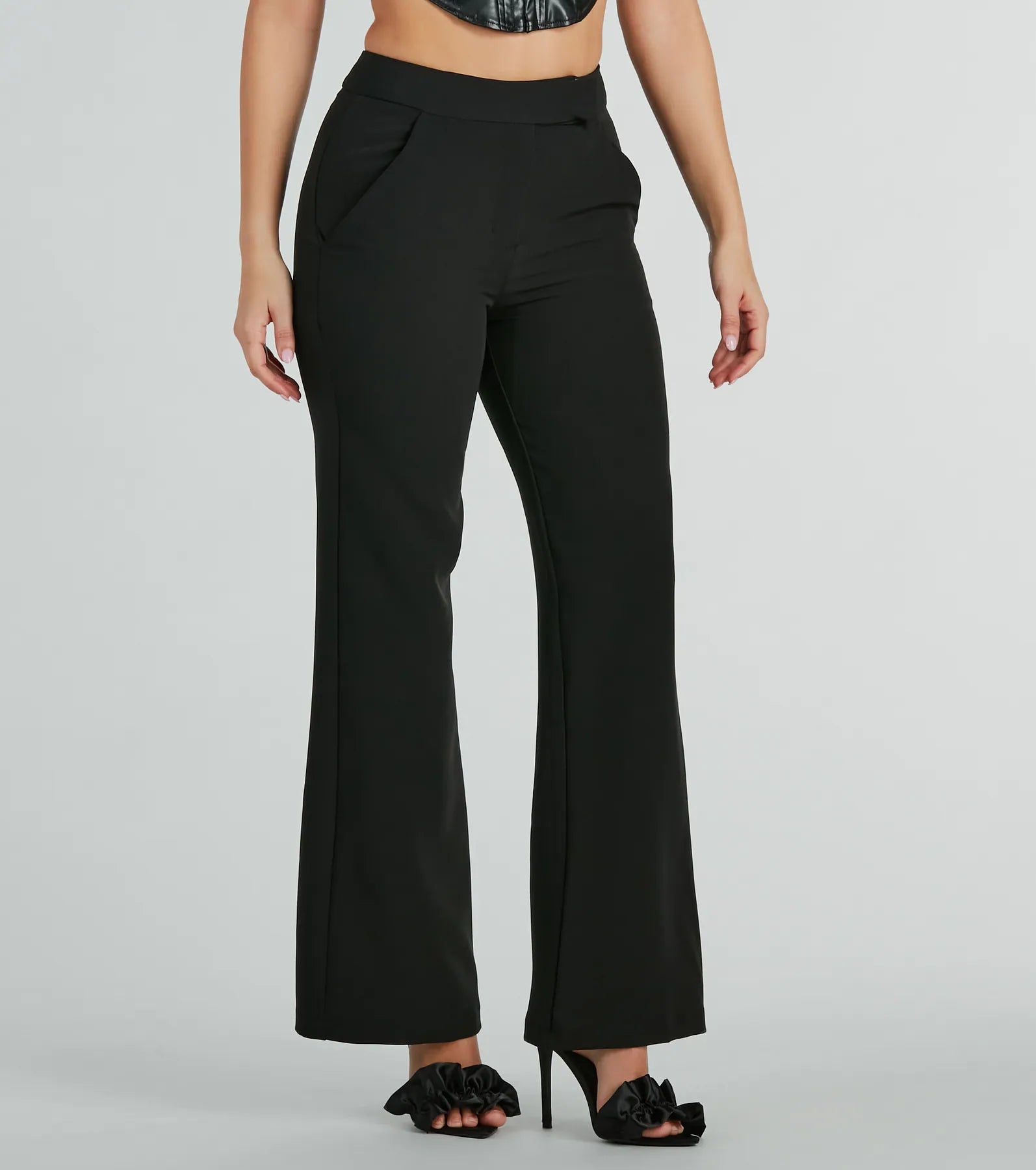 Ultimate Chic High Waist Straight-Leg Office Pants