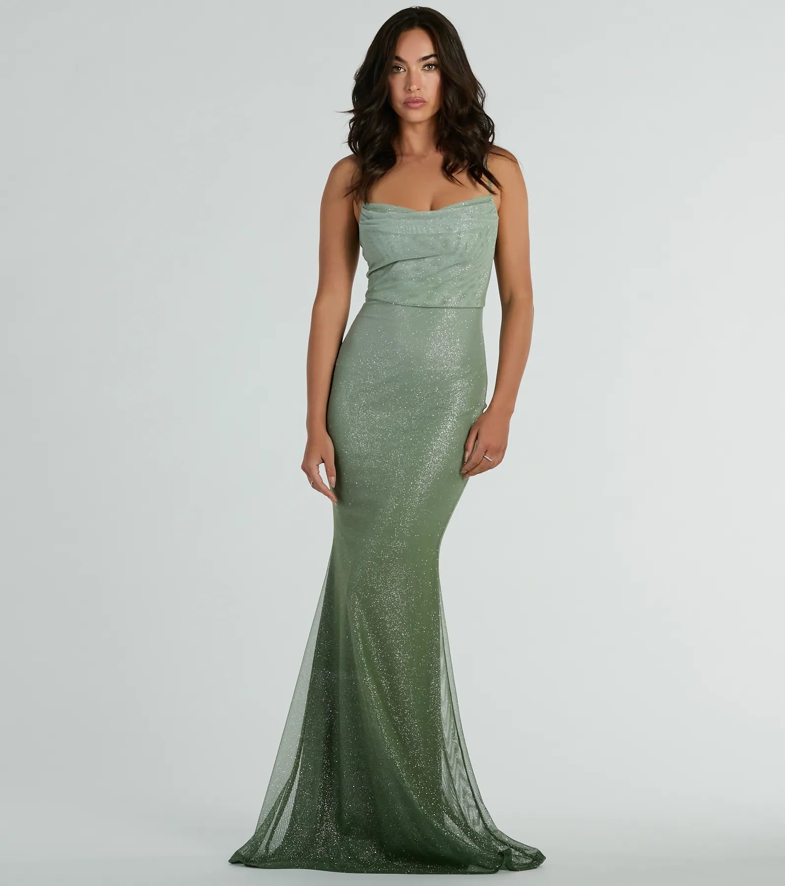 Ultimate Kenia Ombre Glitter Mermaid Dress for Special Occasions