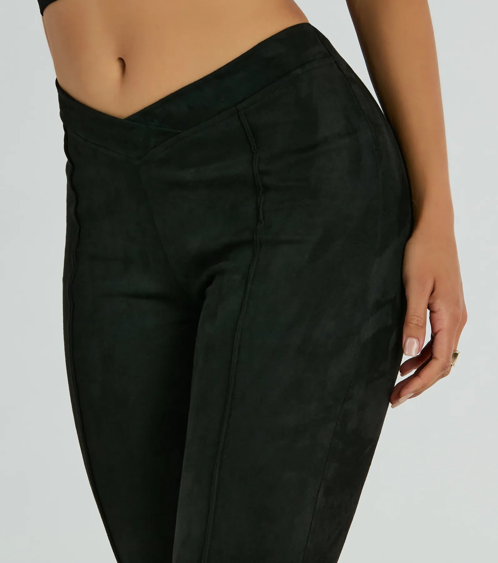 Ultimate Faux Suede Flare Pants - Retro Chic Style