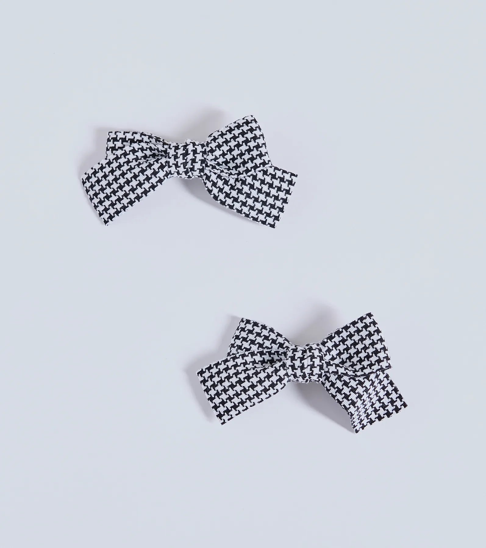 Premium Houndstooth Hair Bow Clip Set - Ultimate Style Upgrade