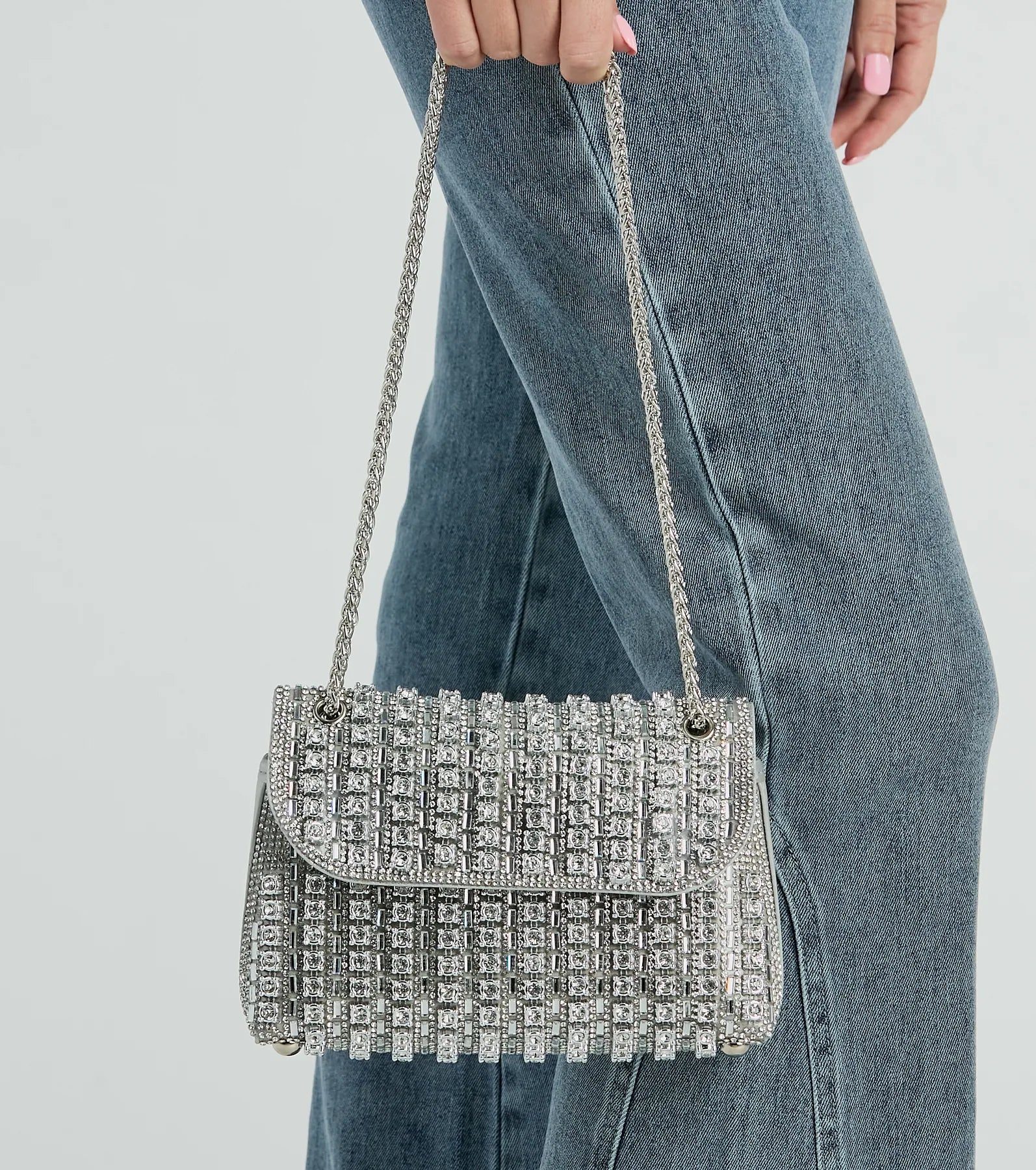 Ultimate Sparkle Rhinestone Crossbody Bag - Trendy & Functional