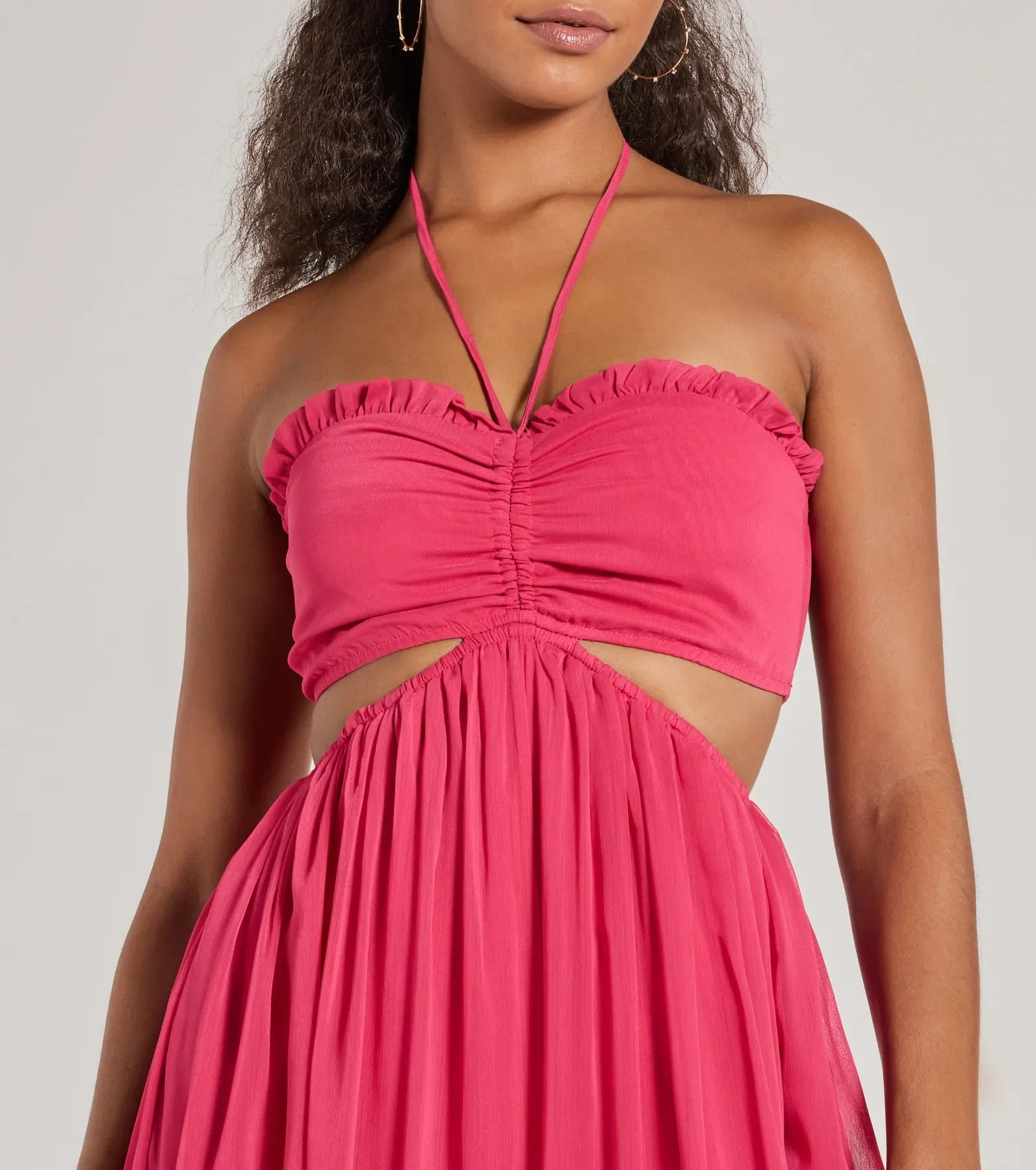 Premium Charm Halter Cutout Wide-Leg Jumpsuit - Ultimate Style Upgrade