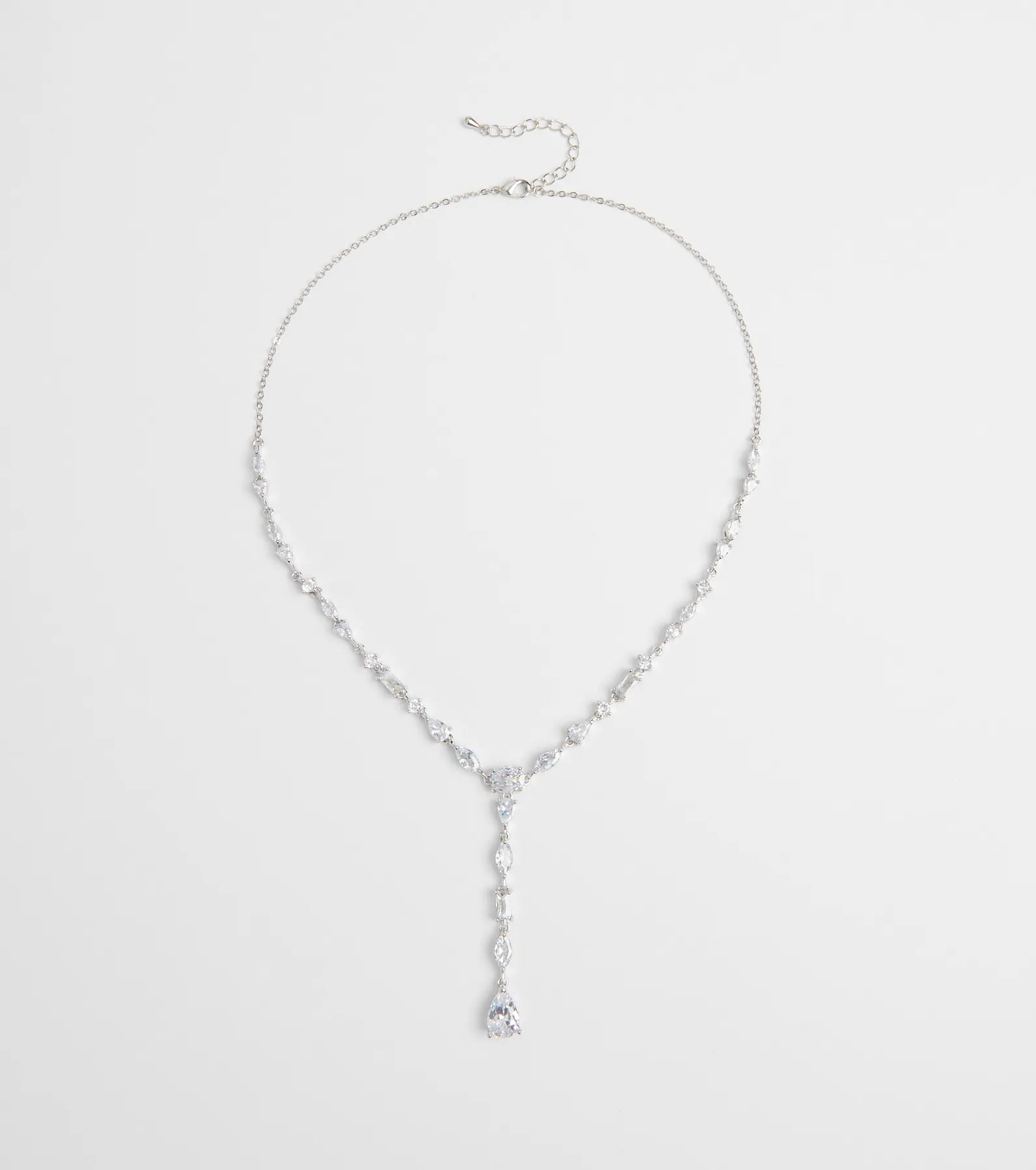 Ultimate Luxe Glitz Cubic Zirconia Lariat Necklace