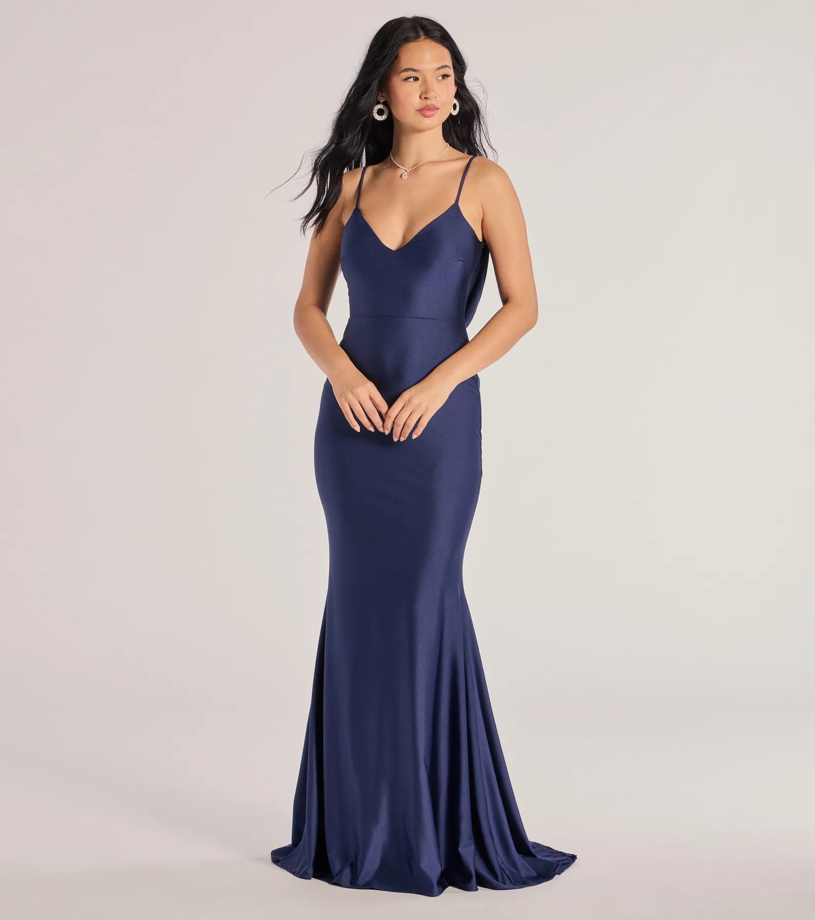 Ultimate Selena V-Neck Mermaid Evening Gown